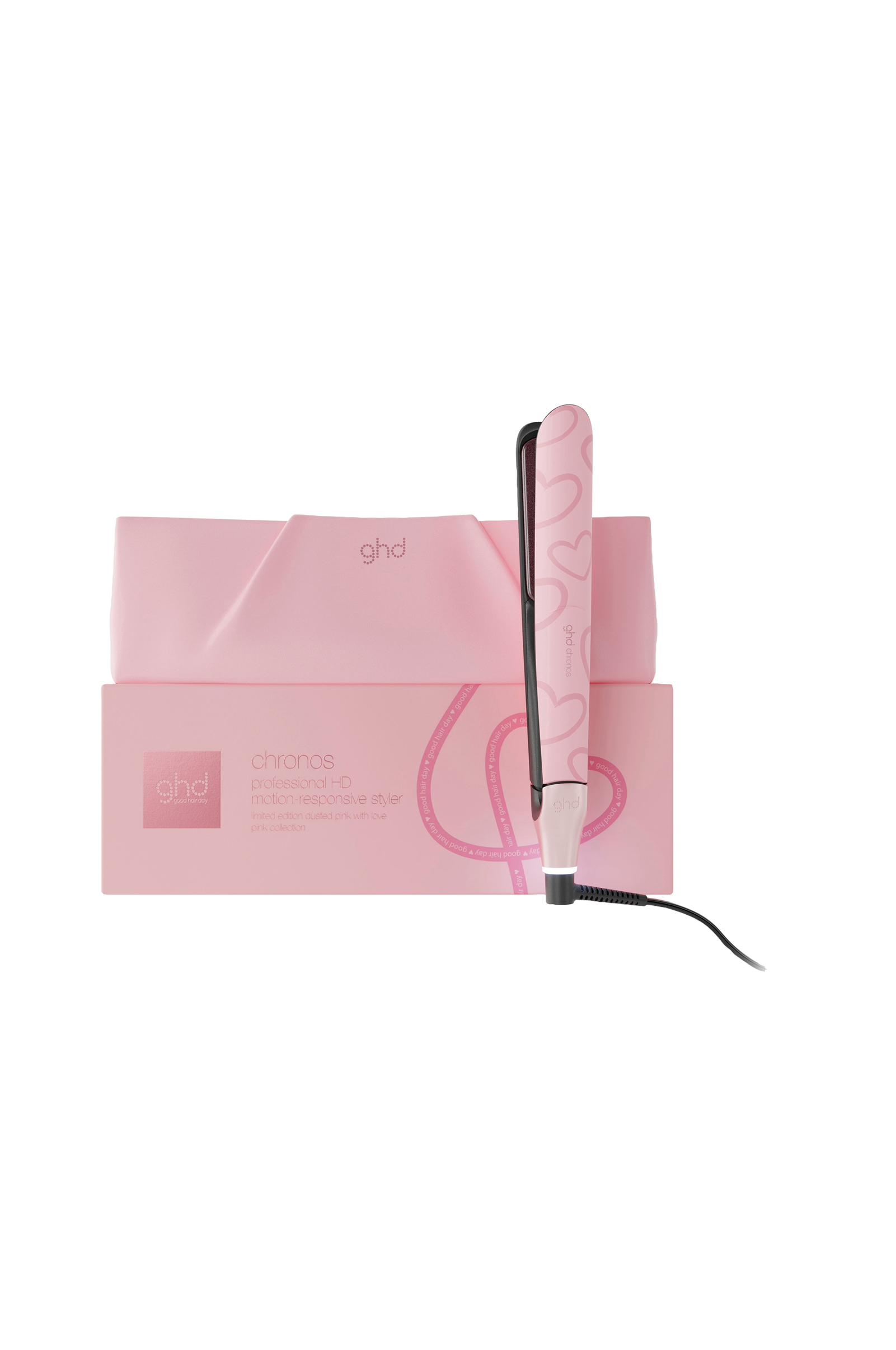Chronos Limited Edition Hair Straightener In Dusted Pink With Love v:3648563
