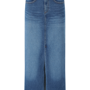 Denim skjørt i maksimal lengde v:5221556
