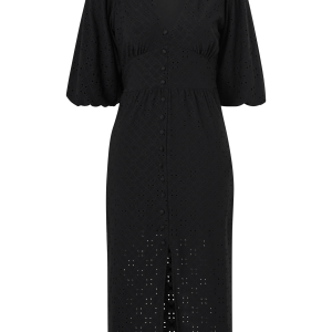 Kjole Broderie Anglaise Puff Sleeve Dress v:5344284