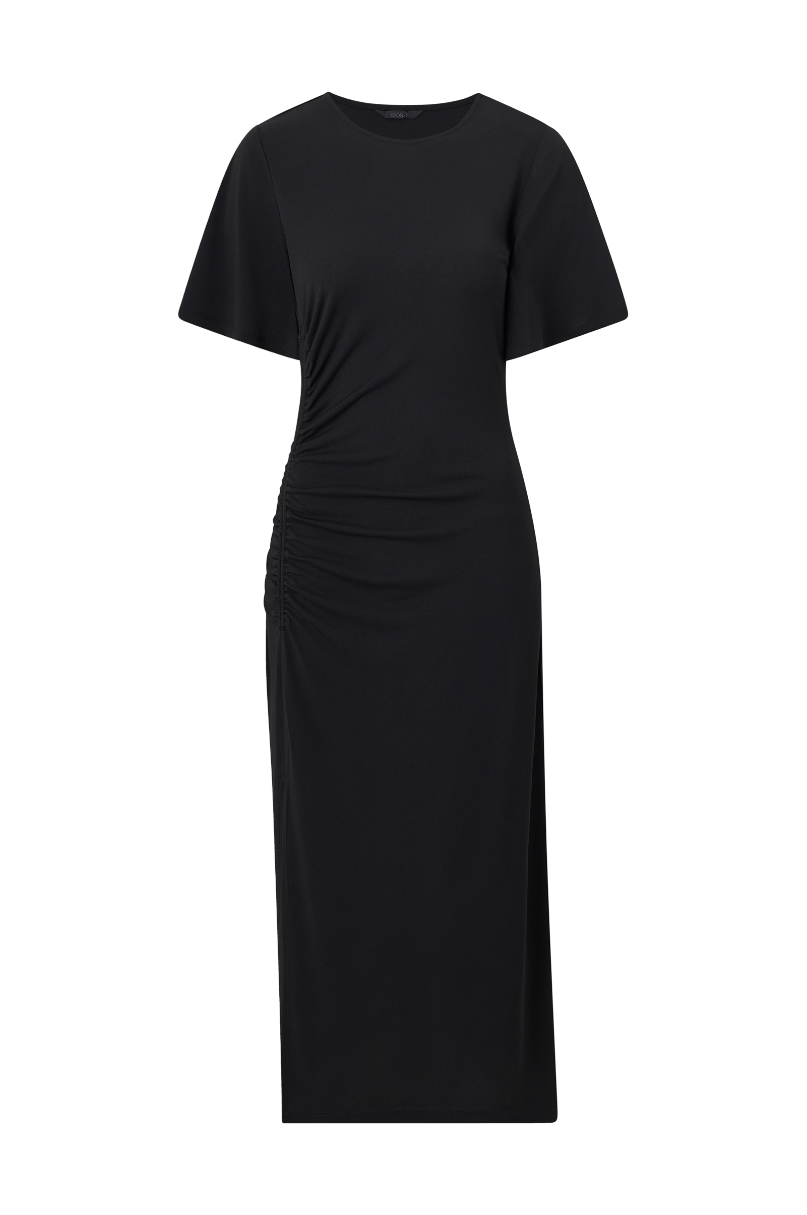 Trikotkjole med drapering v:9835912