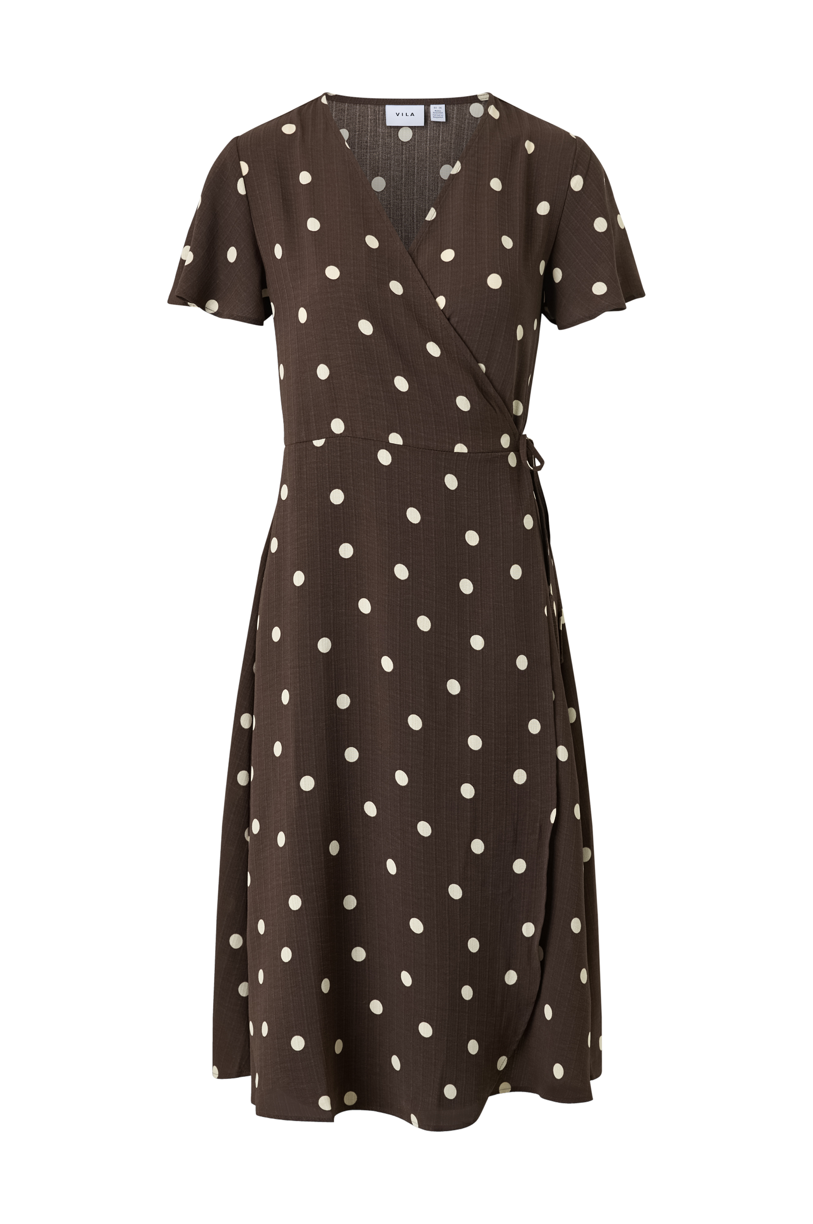 Omslagskjole viLovie S/S Wrap Midi Dress v:4019412