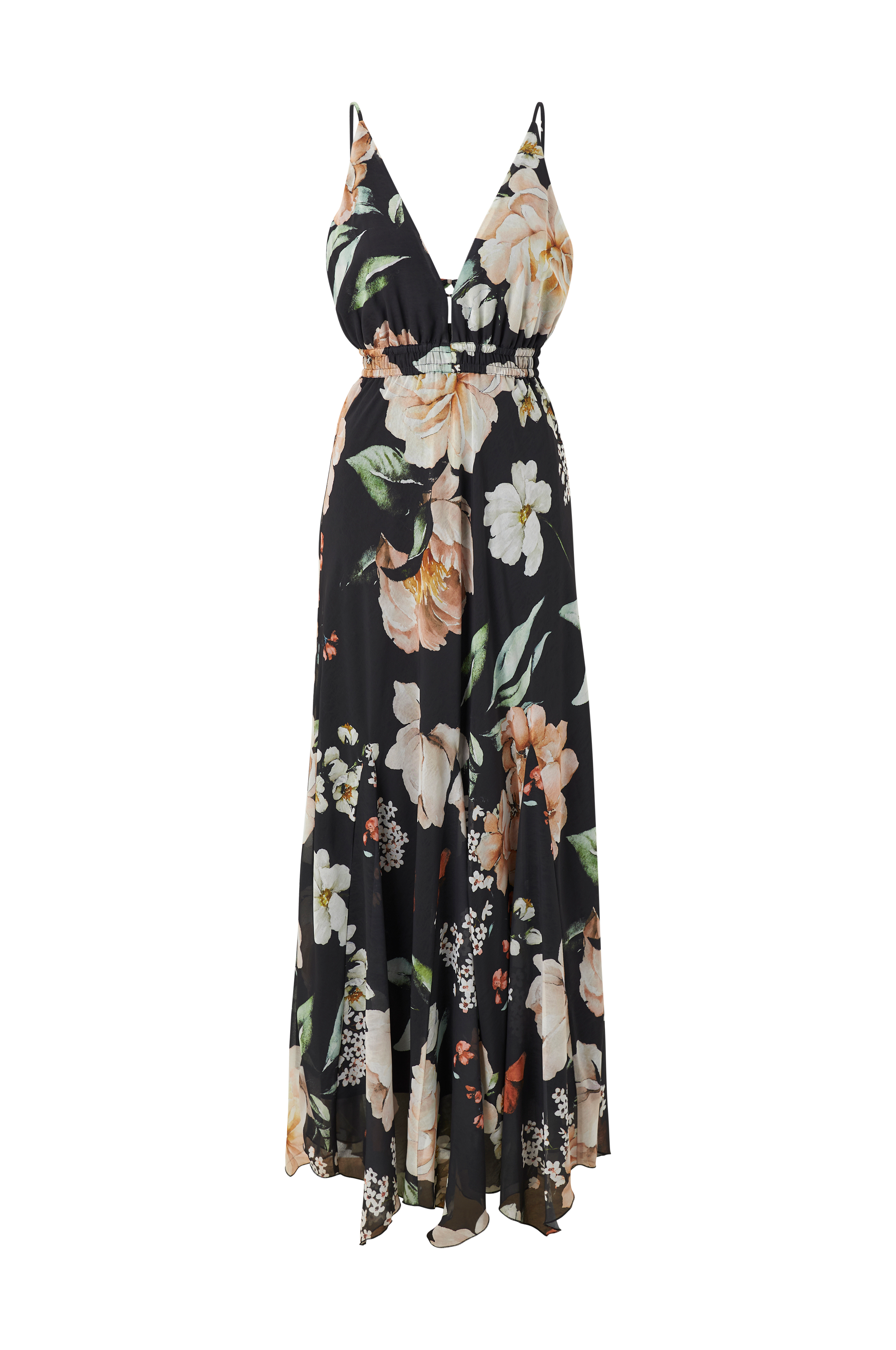 Maxikjole i chiffon v:1794437