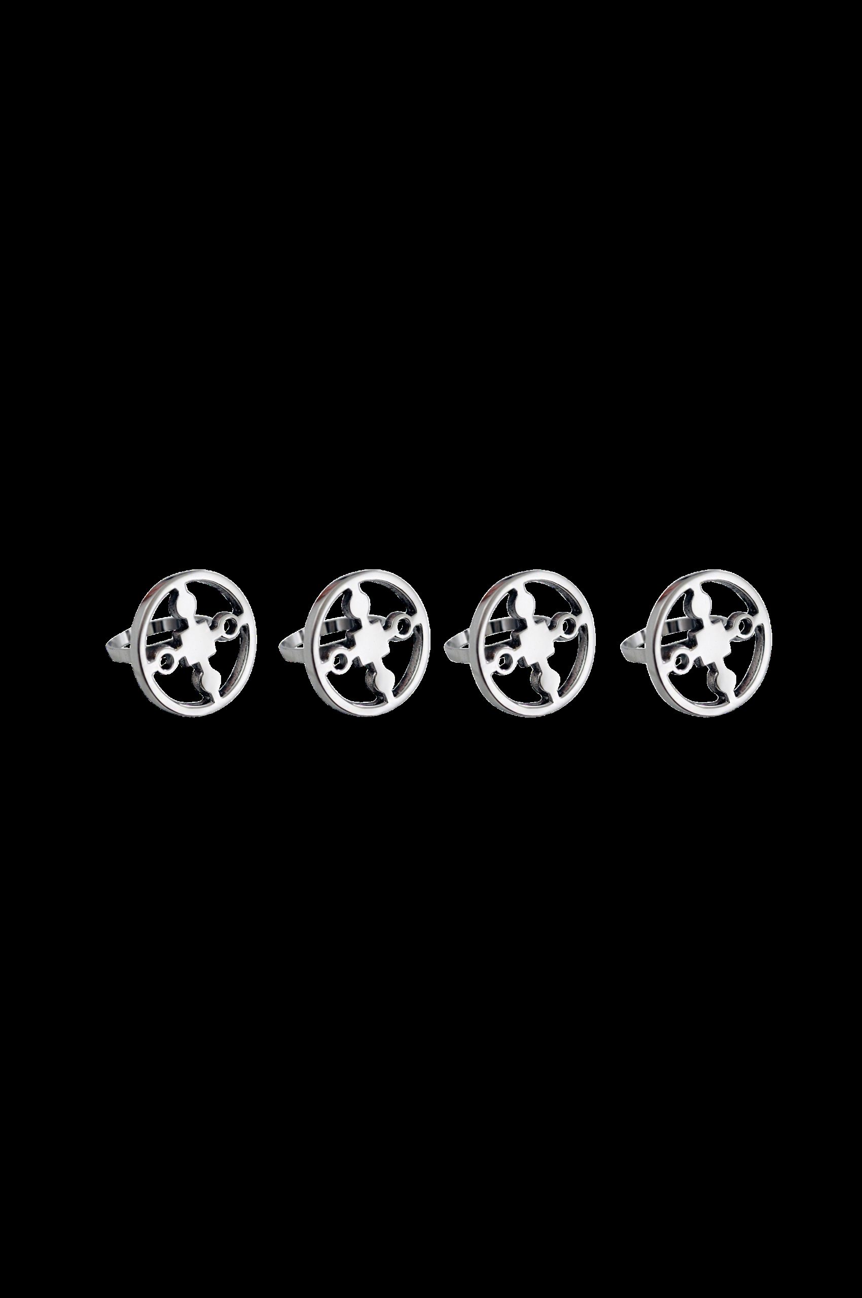 Serviettringer Anima Gemella, sett med 4 v:2297802