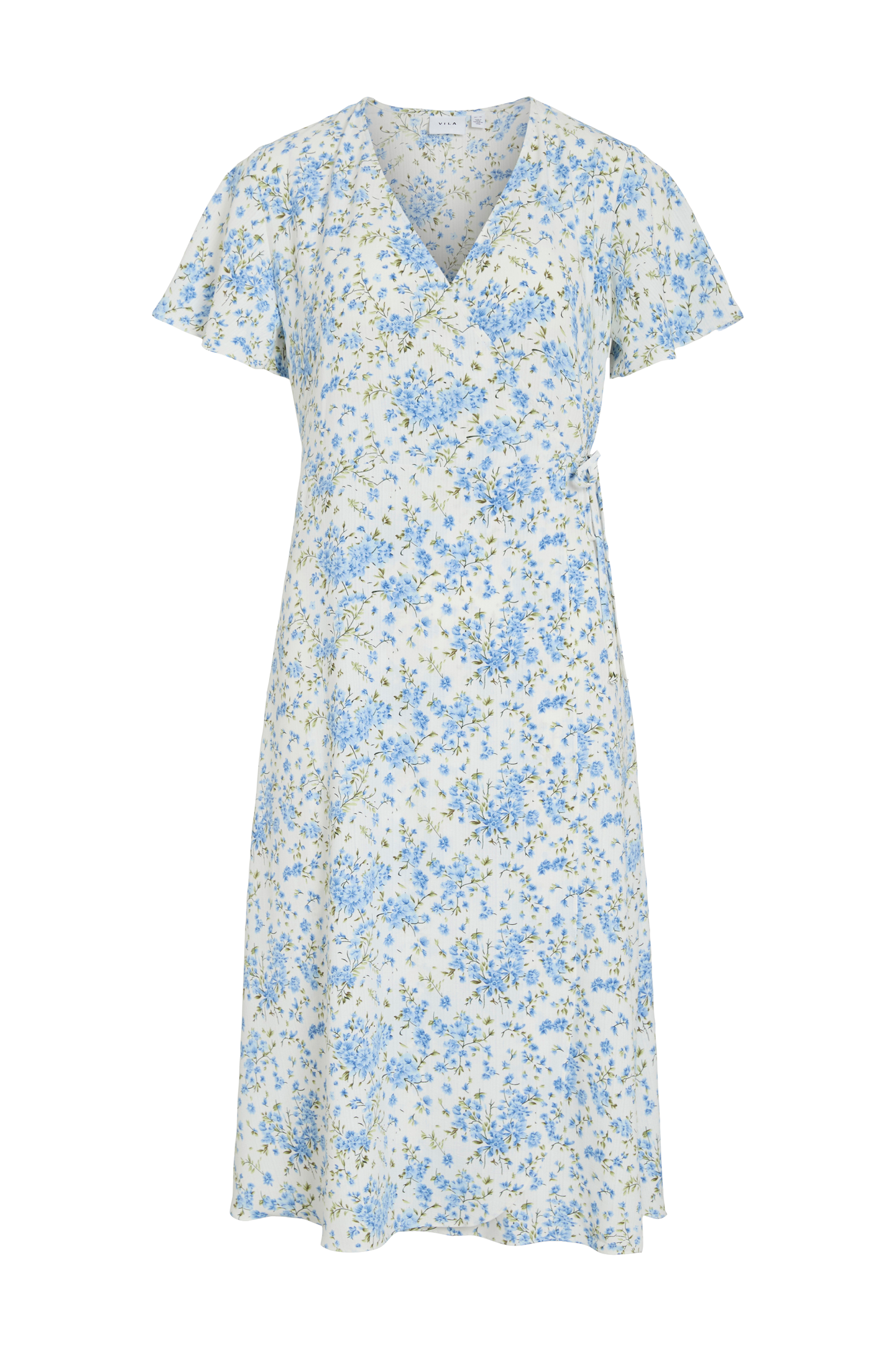 Omslagskjole viLovie S/S Wrap Midi Dress v:7787288