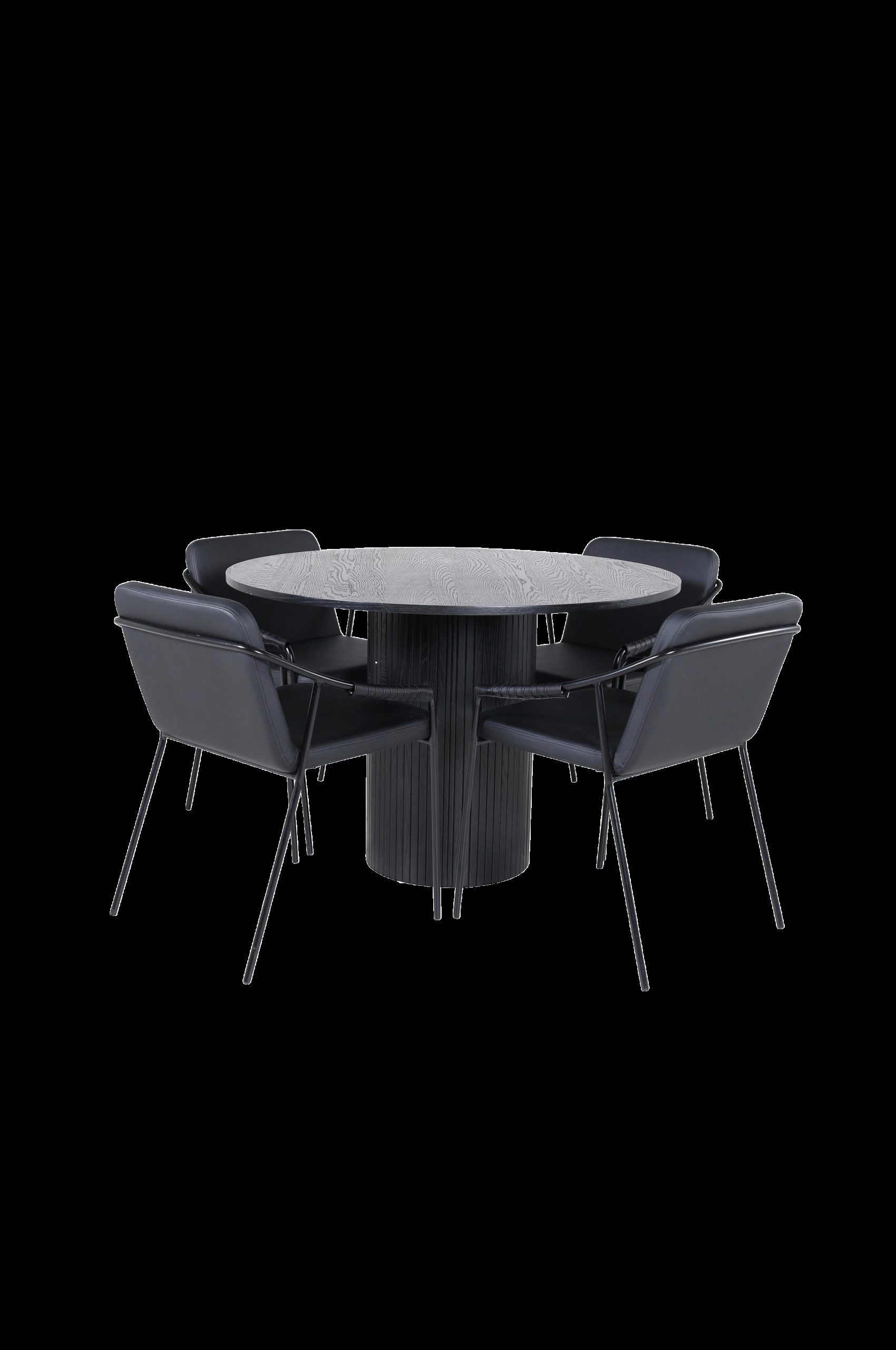 Spisegruppe Bianca med 4 stk stoler Tvist v:947912