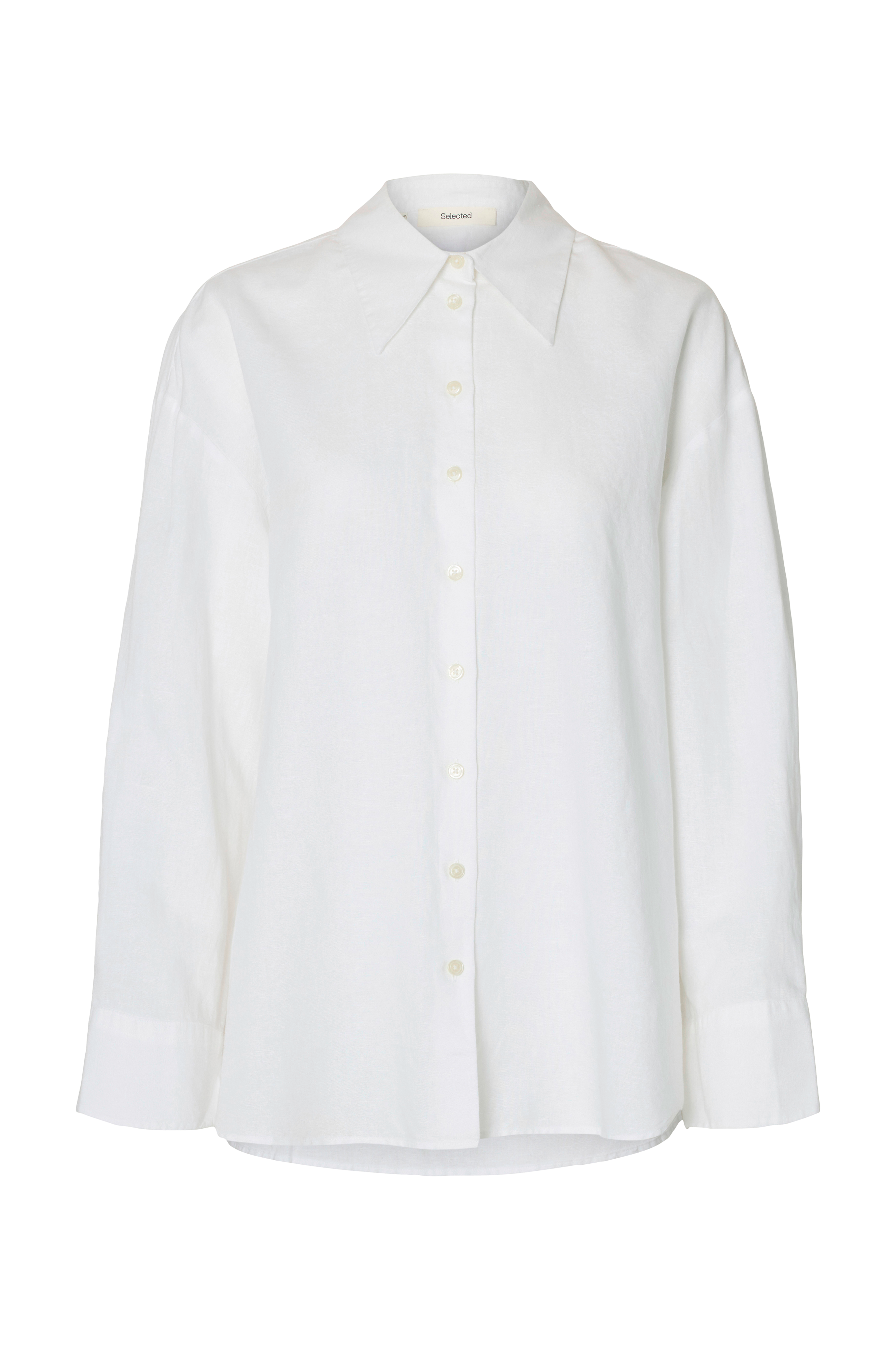 Skjorte slfCleo Oversize Linen Blend Shirt v:5710520