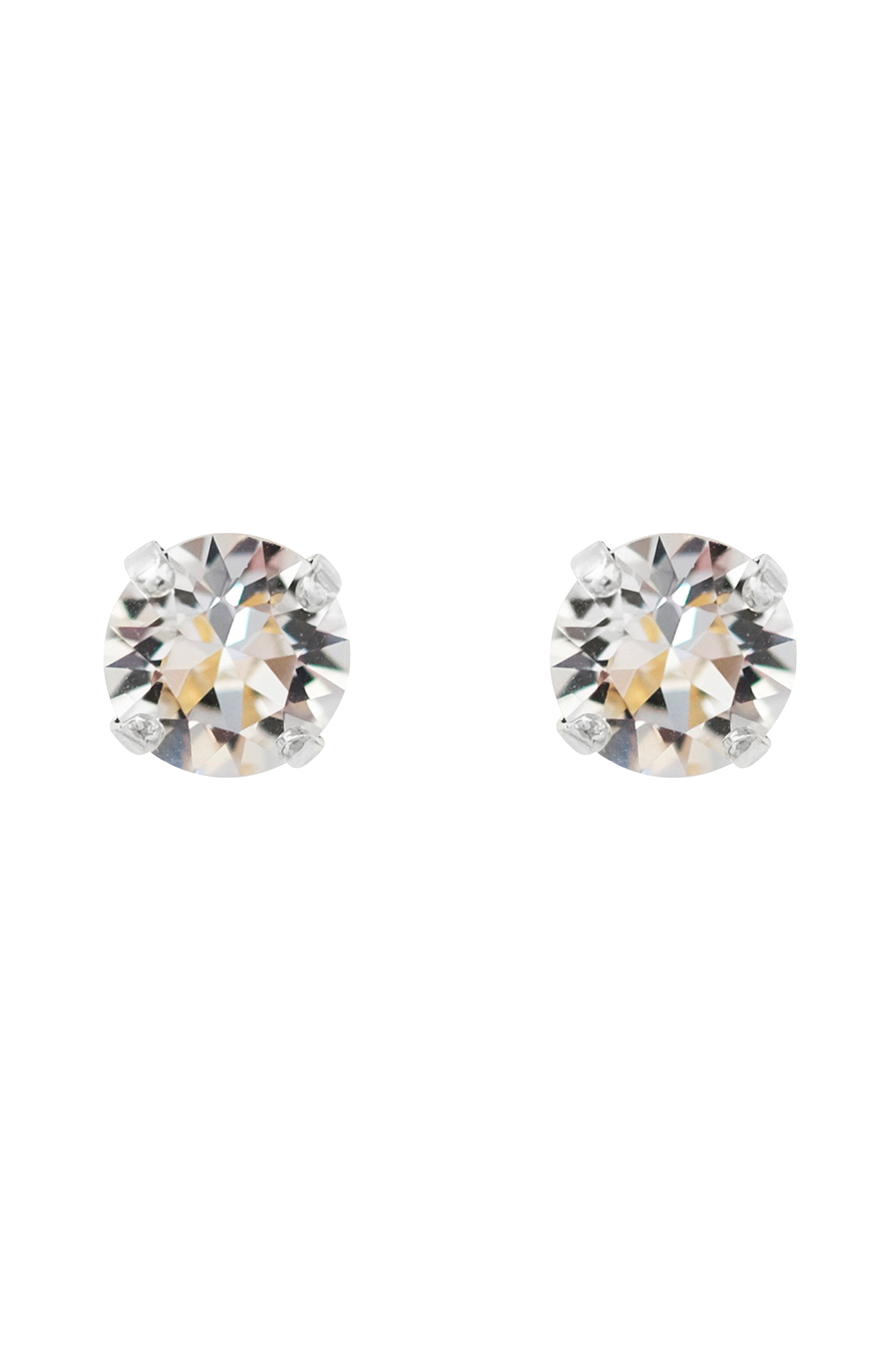 Øredobber Classic Stud Earring Rhodium v:6824960