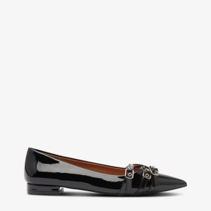 Ballerinasko Biabari Pointy Flat Buckle Faux Leather v:449879
