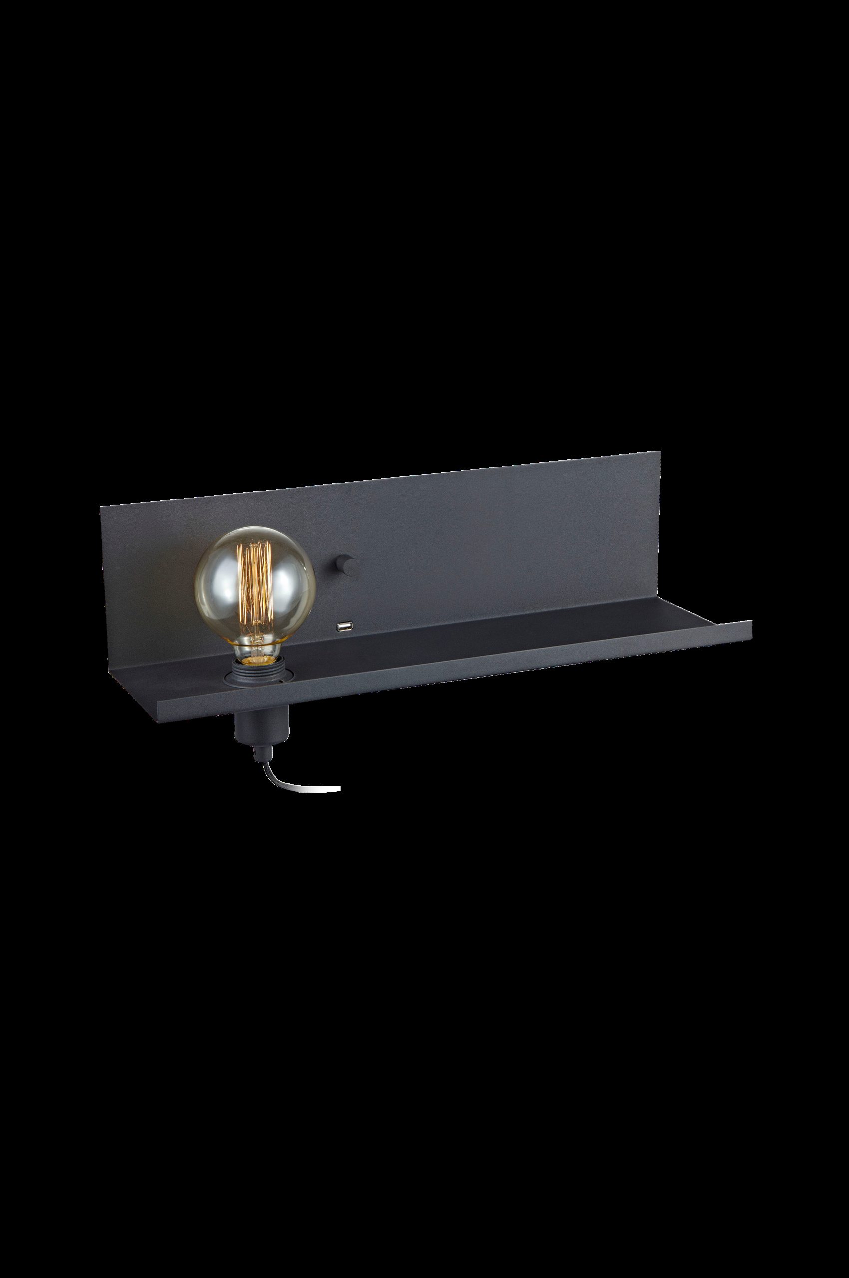 MULTI Vegg USB 1L Svart v:3490685