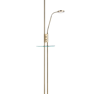 FRIEND Gulvlampe LED Antikk messing USB v:6738880