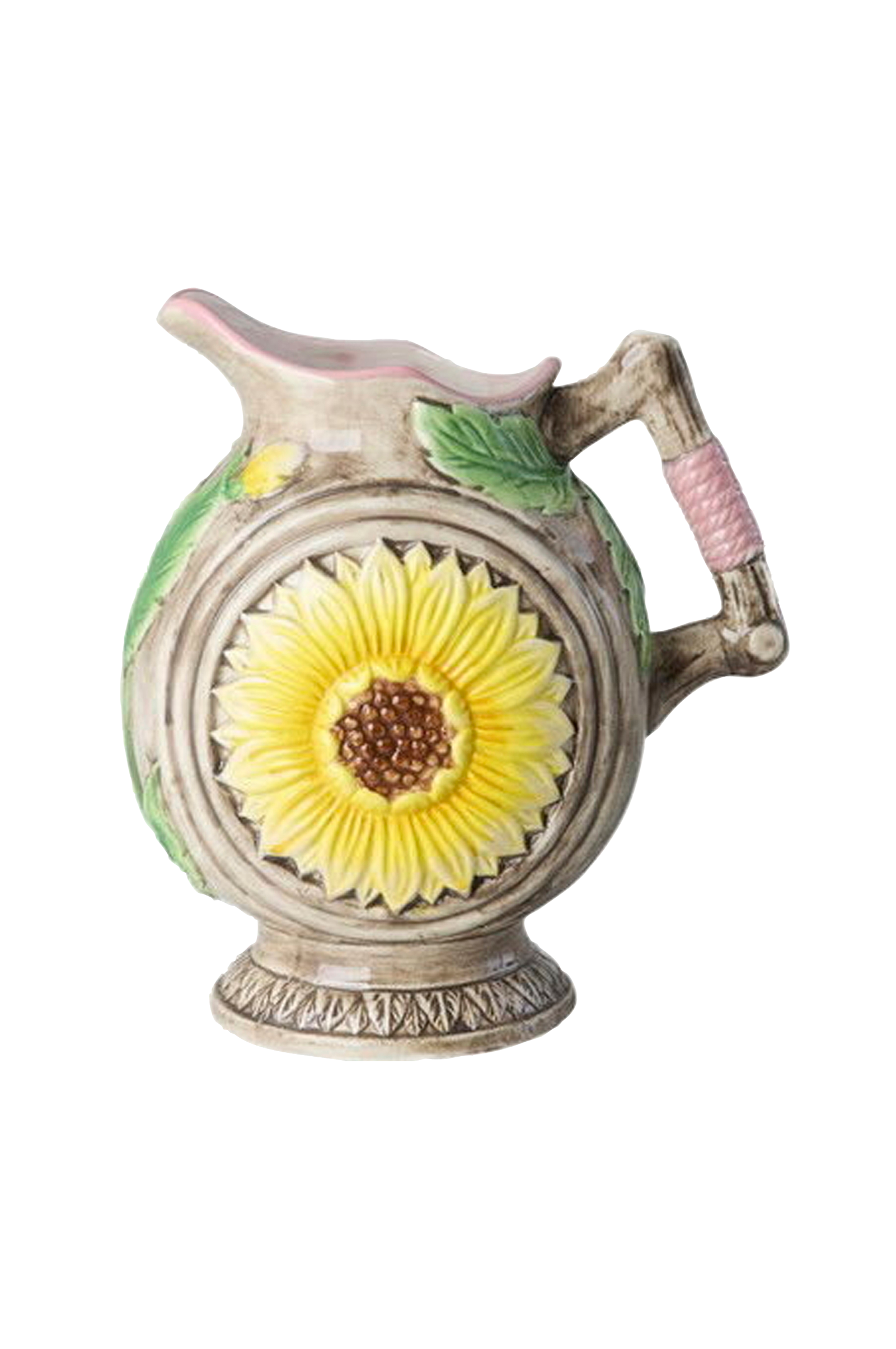 Keramisk vase med solsikke v:4778111