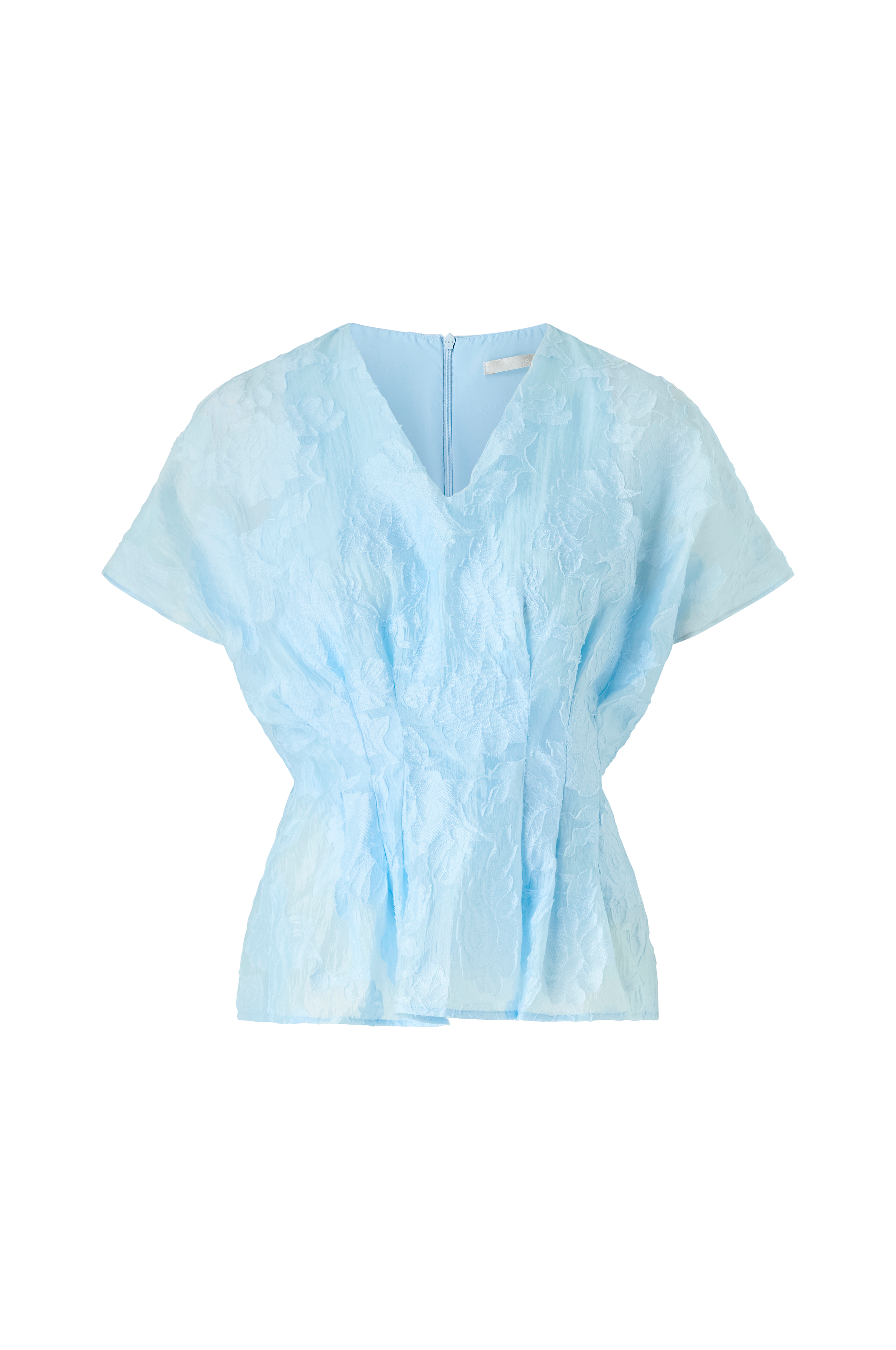 Bluse med jacquardmønstre v:4913041
