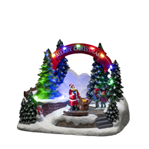 B/O Mekanisk julepynt 19 cm med LED v:2085858 B/O Mekanisk julepynt 19 cm med LED v:2085858