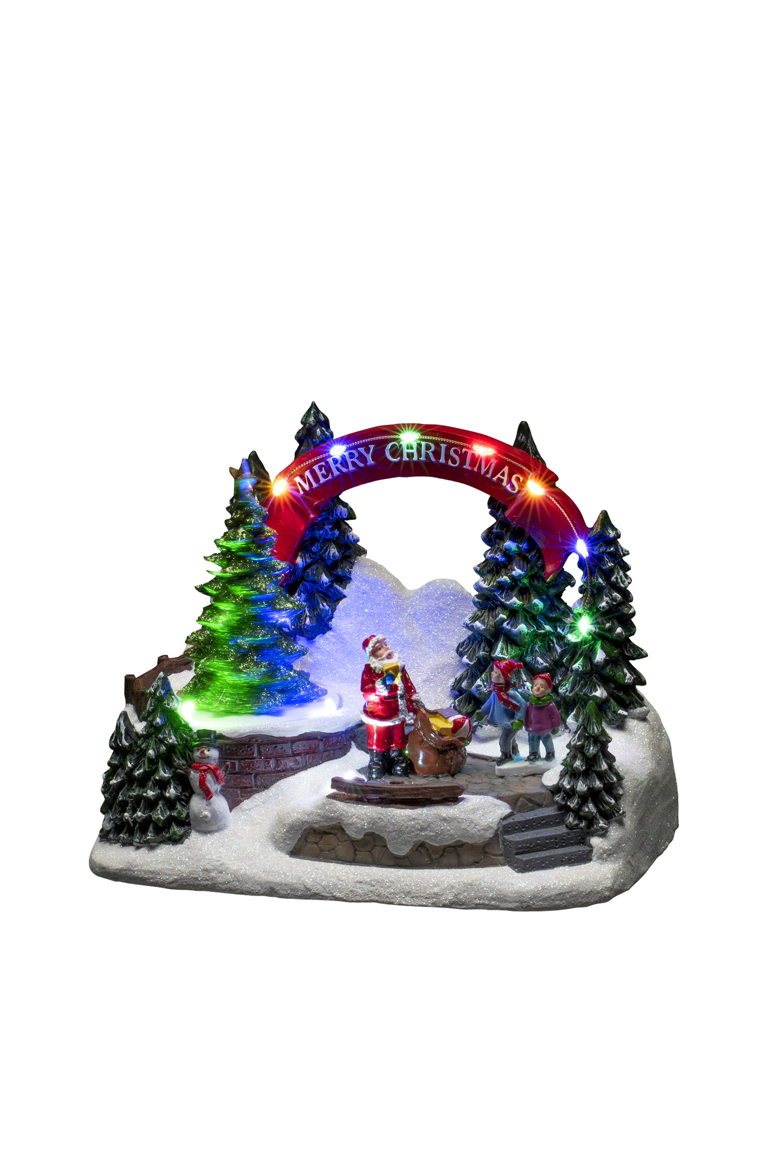 B/O Mekanisk julepynt 19 cm med LED v:2085858