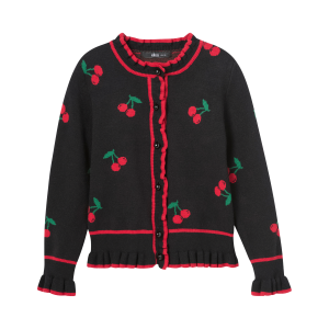 Cardigan med kirsebærmønster v:8427330