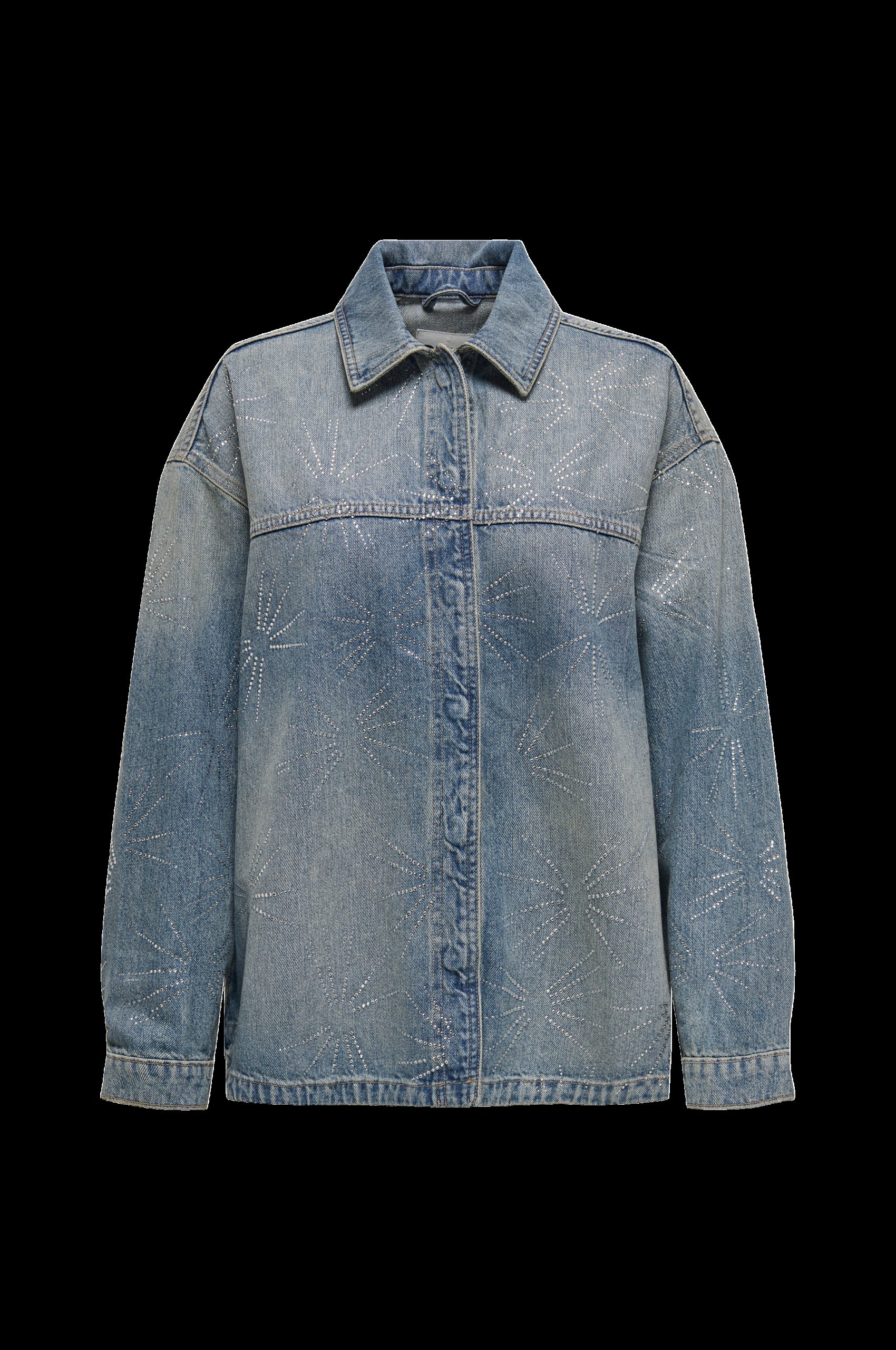 Skjortejakke onlEmmie LS Ovs Rhinst Shirt Dnm TA v:8567381