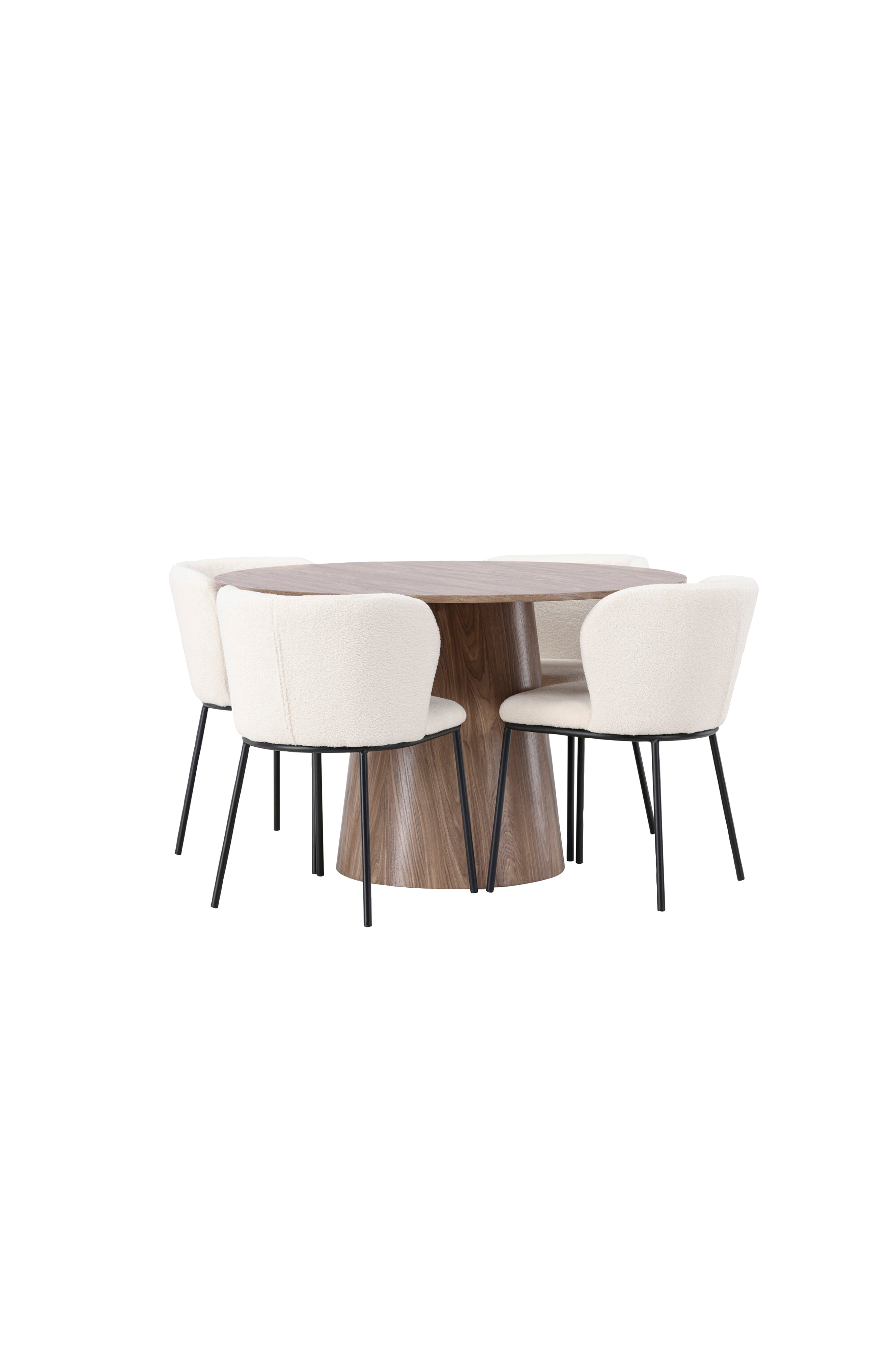 Spisegruppe Lanzo med 4 stk stoler Edina v:9950862