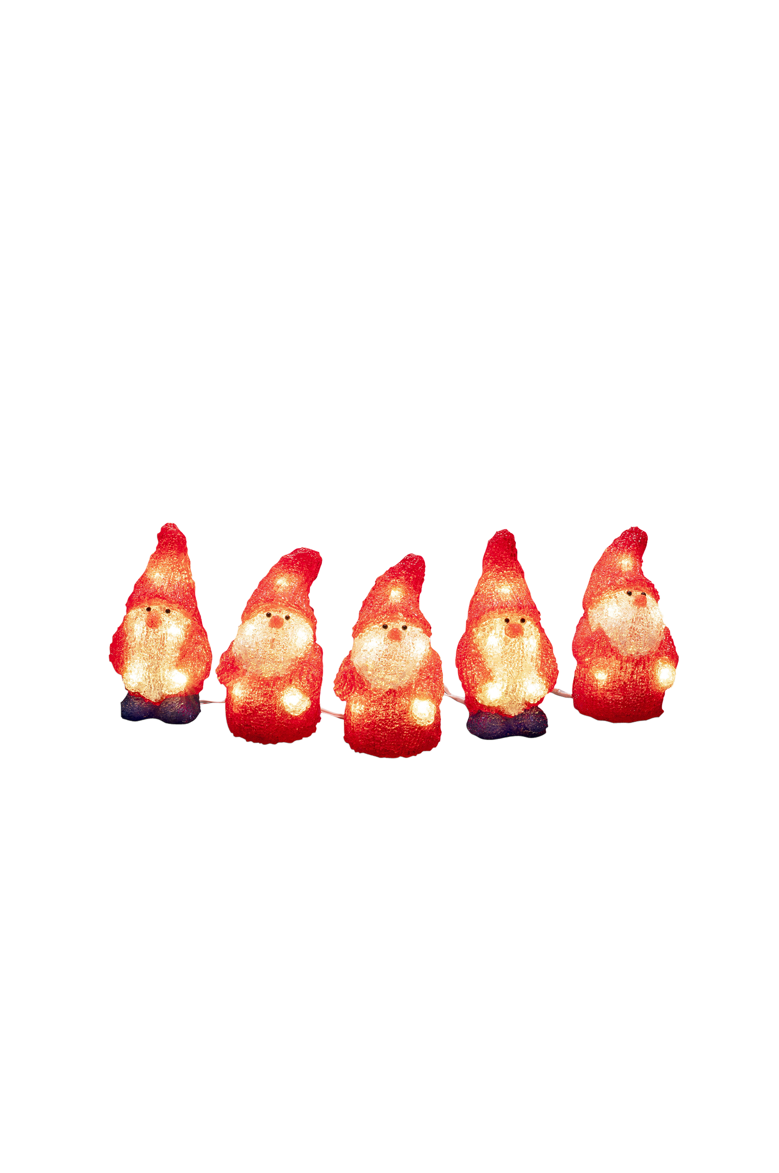 Julemann i akryl, 5 stk./sett, 40 LED v:2049418