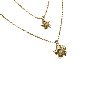 Halskjede LA Fleur Double Necklace v:1518038