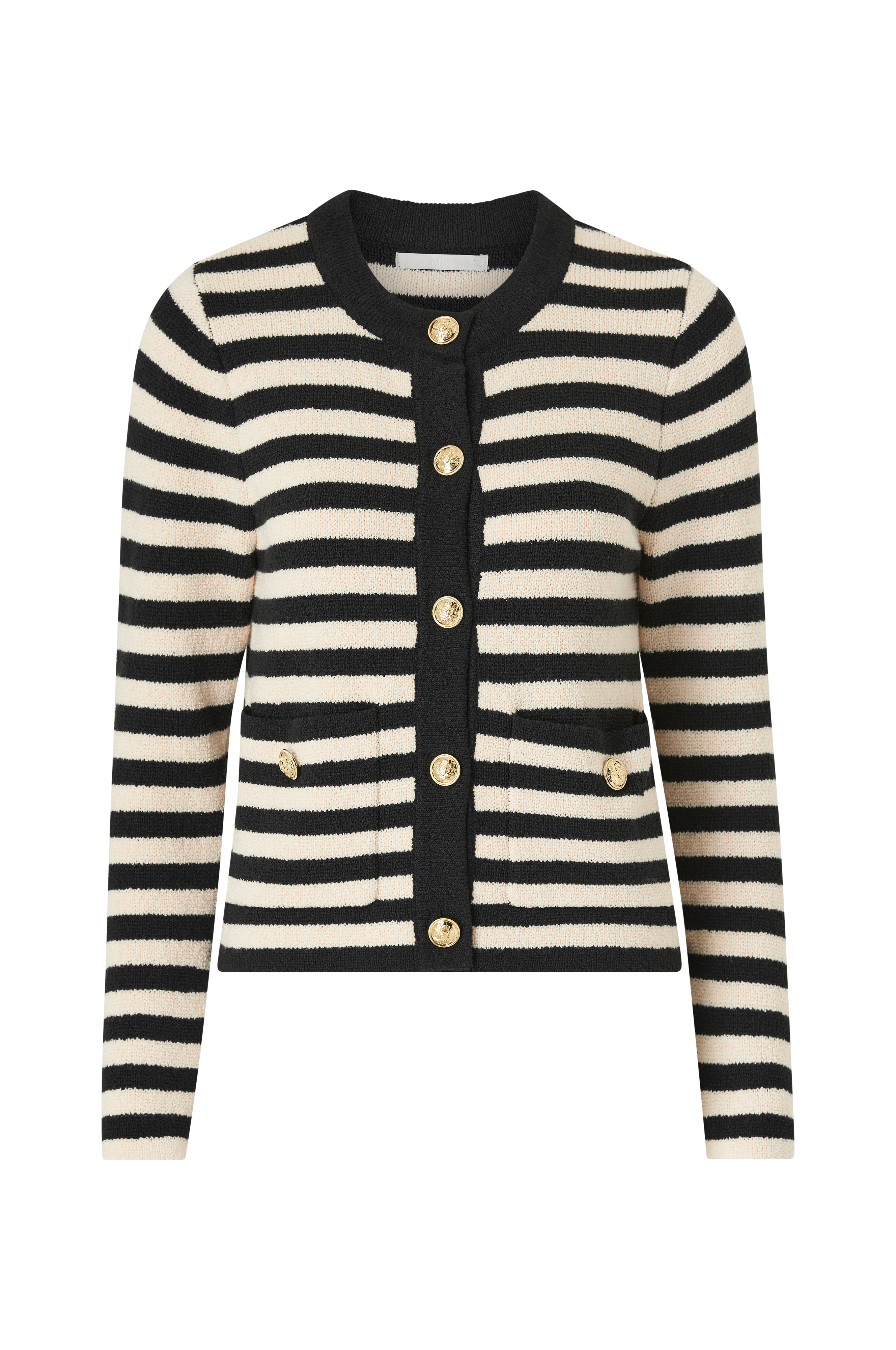 Kardigan med gullfargede knapper v:7363054