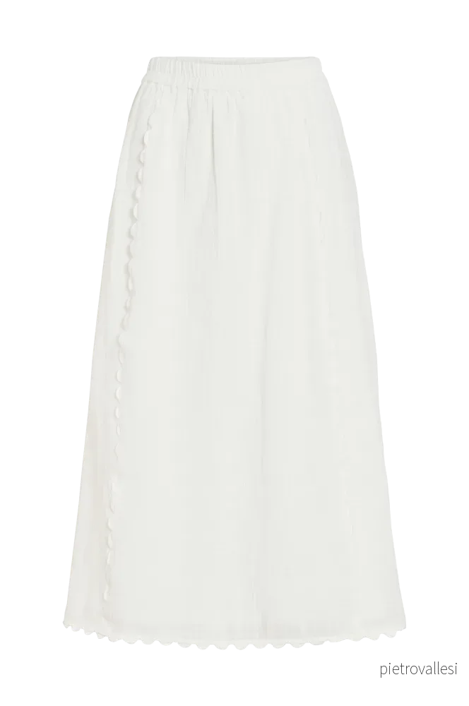 Skjørt viMindy HW Scallop Midi Skirt v:8626151