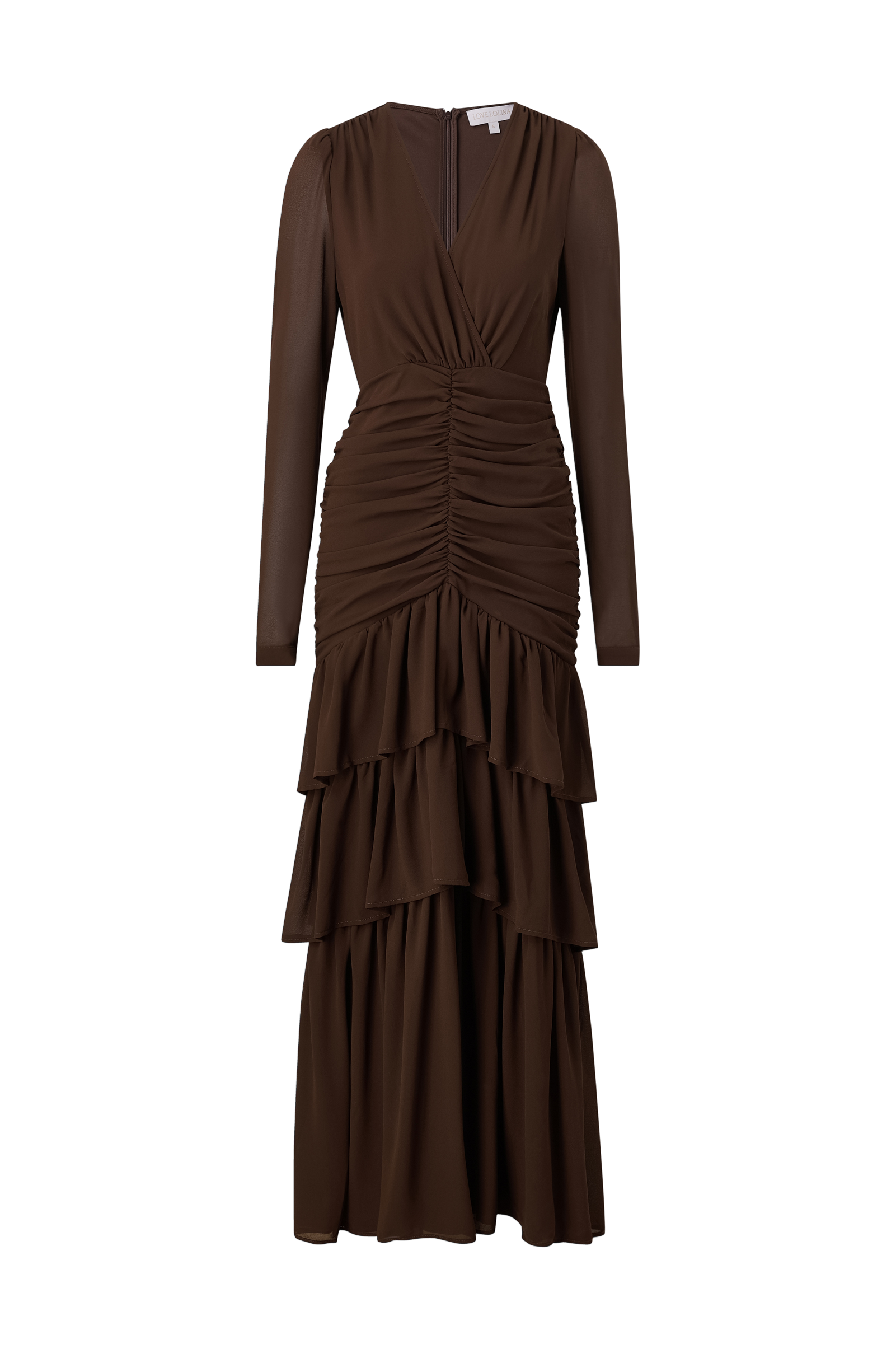 Maxikjole Jenna Long Sleeve Maxi Dress v:8276294