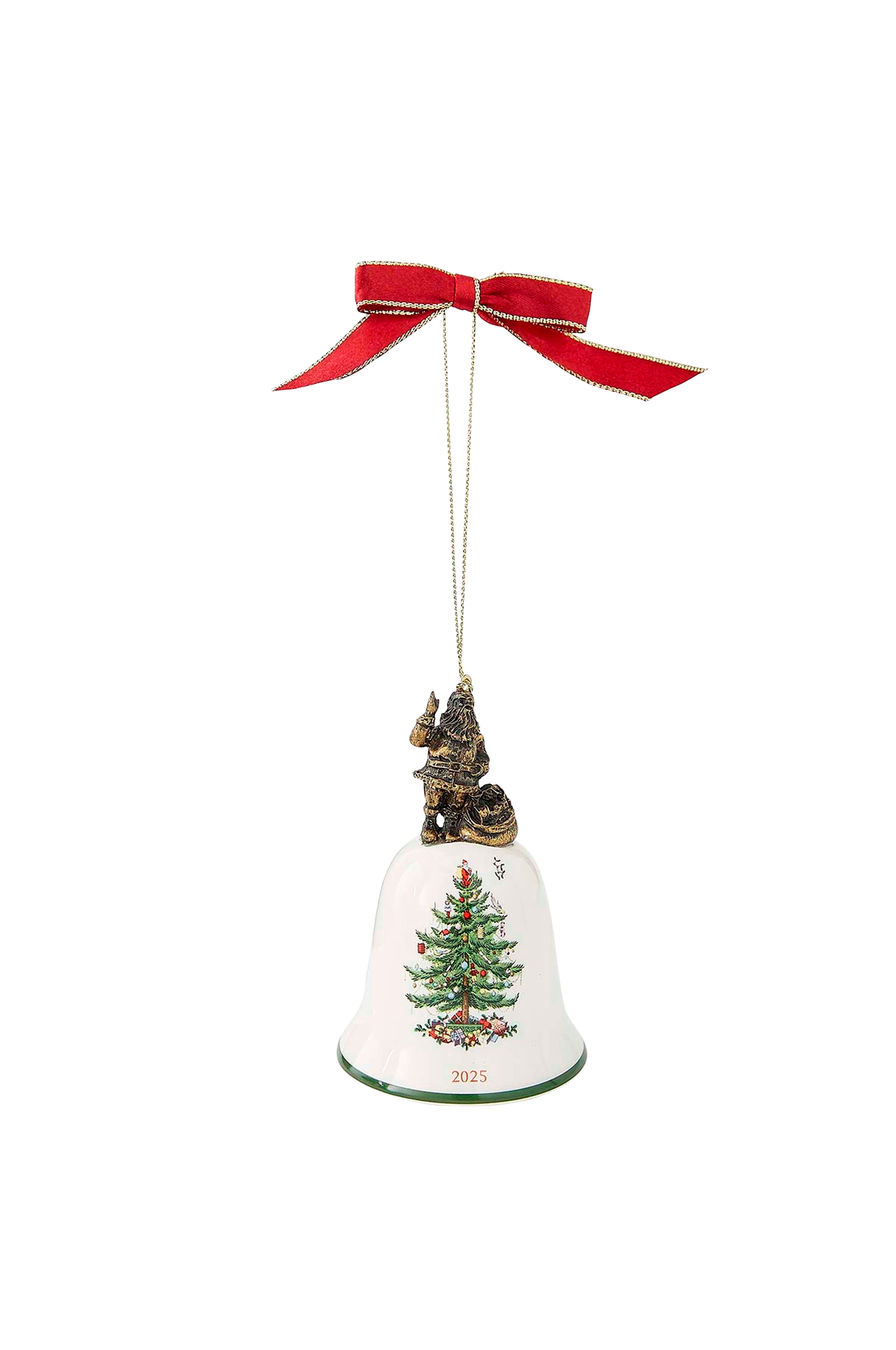 Ornament Christmas Tree Santa Bell v:5630754