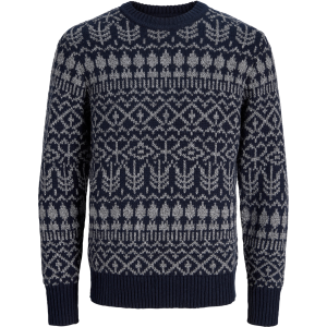 Genser Jprbluclark Knit Pattern Crew Neck v:5668186