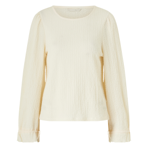 Jerseybluse med bånd i mansjettene v:8005002