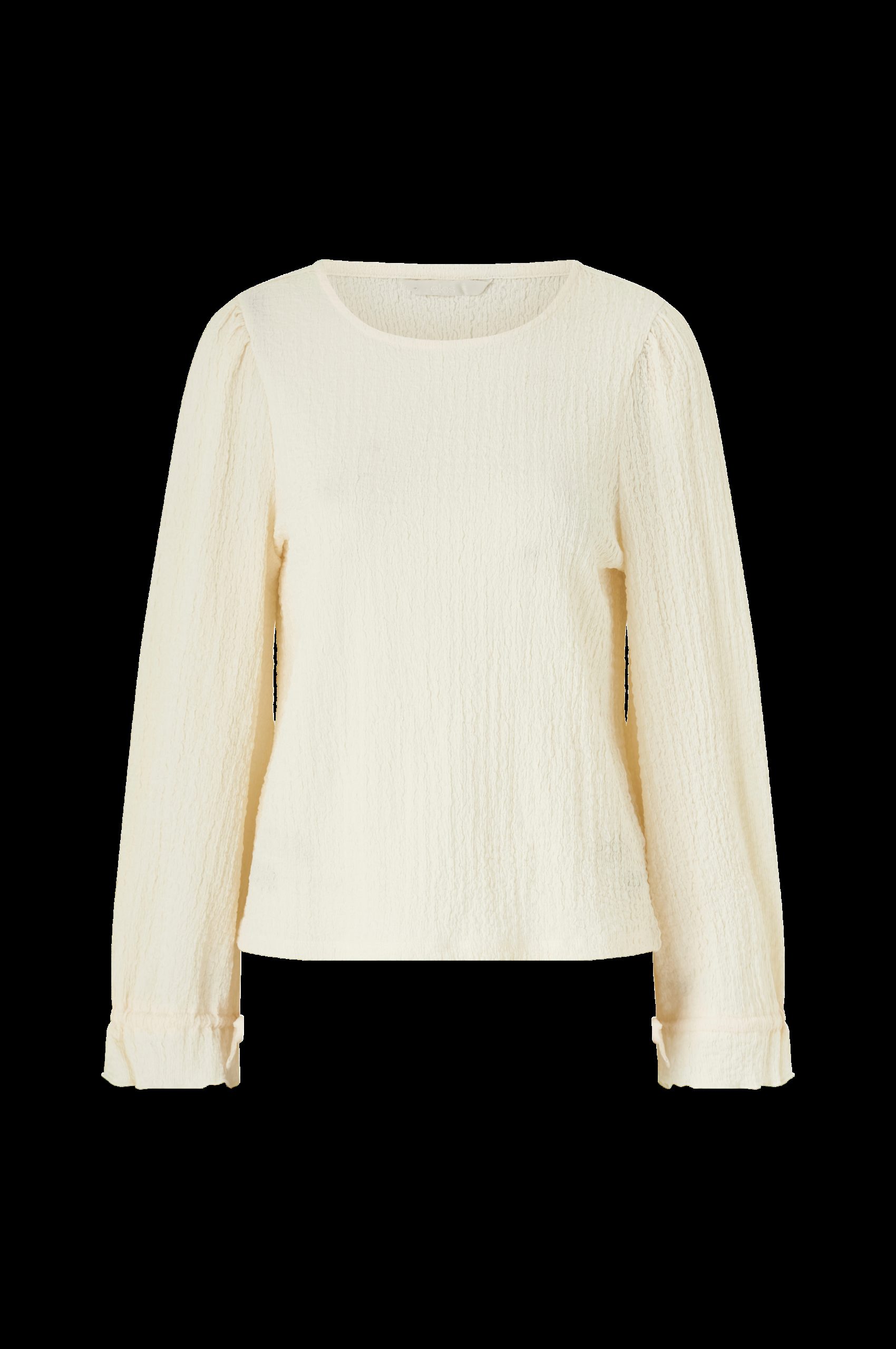 Jerseybluse med bånd i mansjettene v:8005002