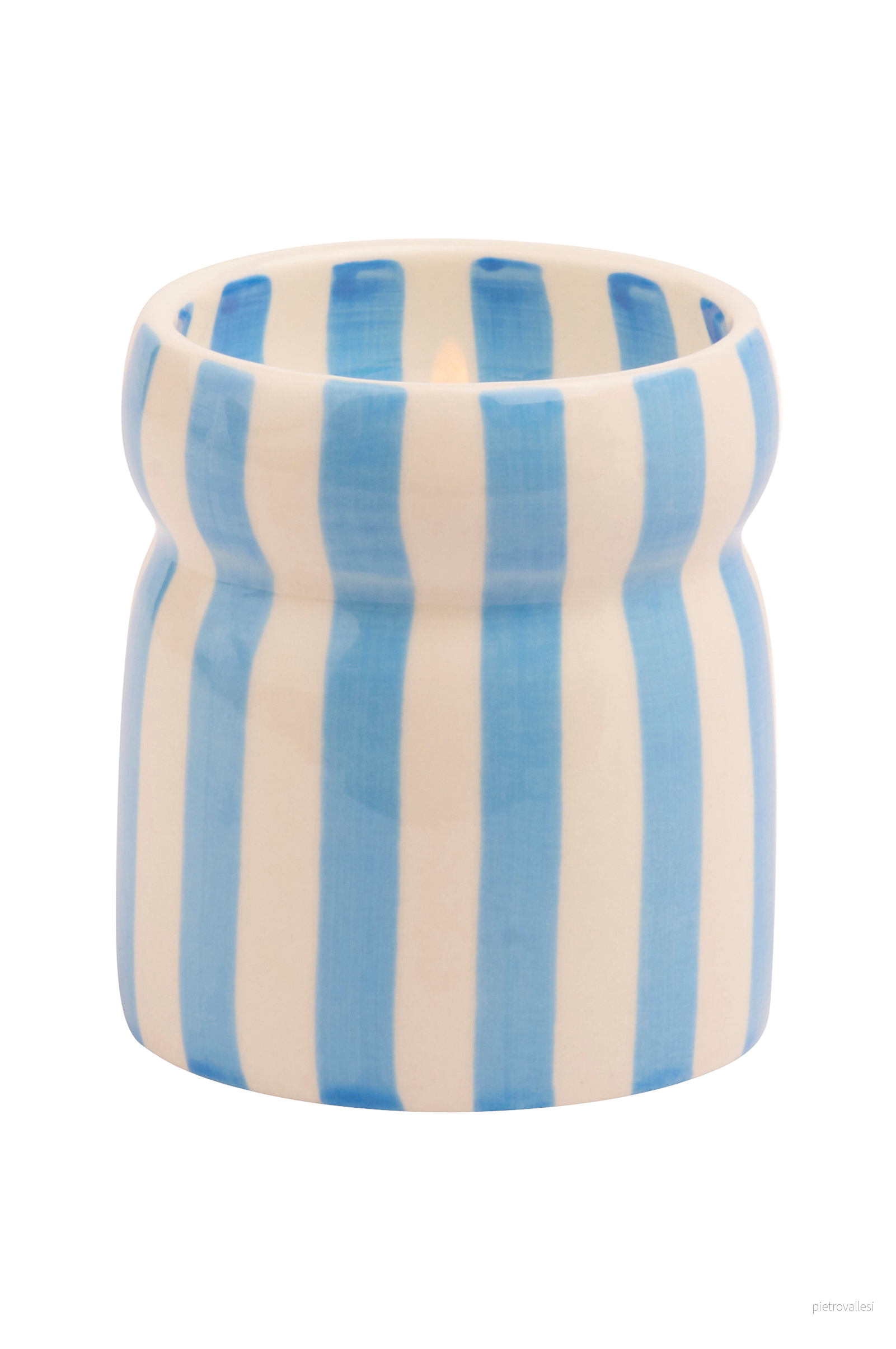 Cabana Duftlys Rust Striped Ceramic v:6764465
