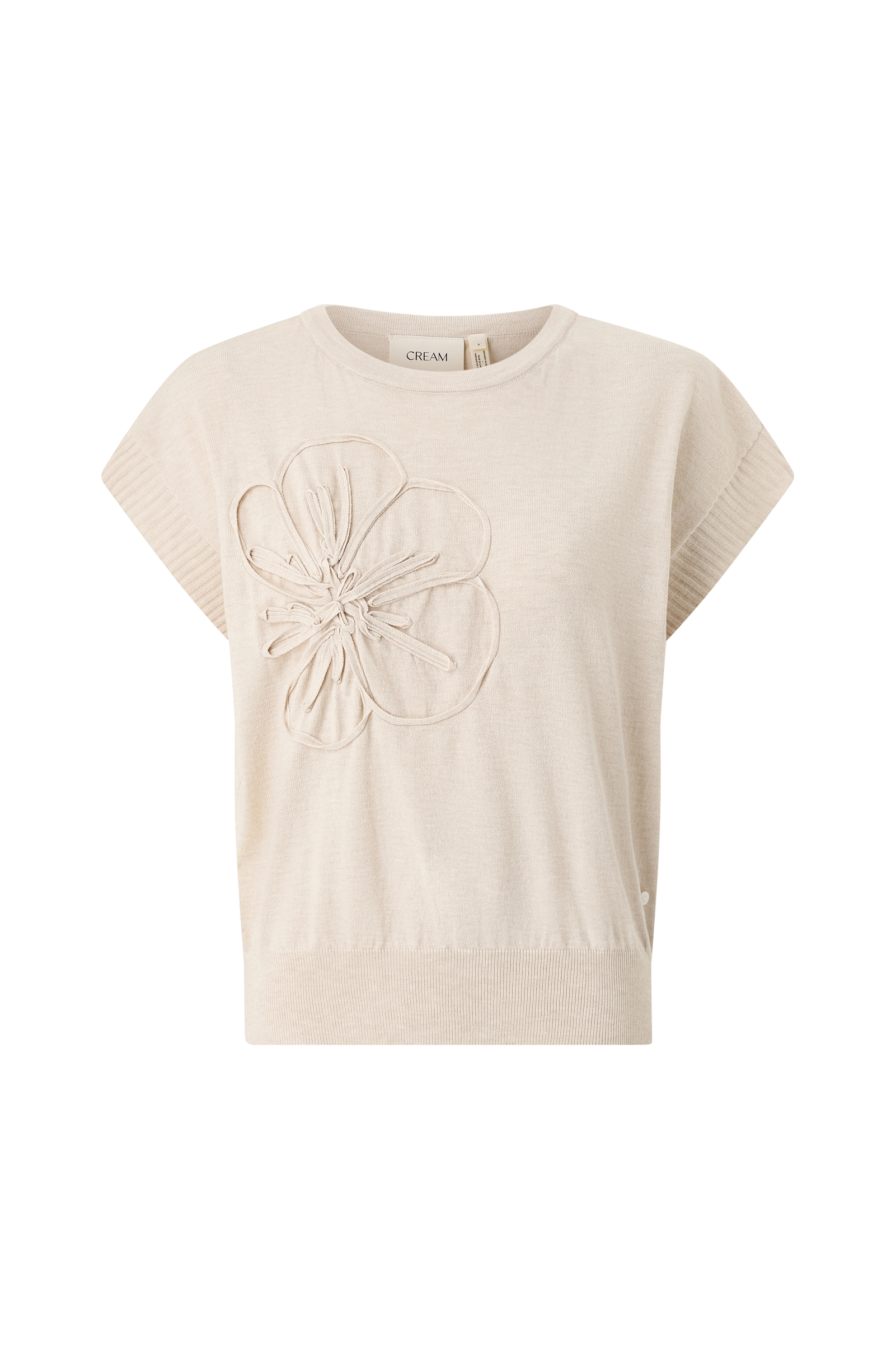 Genser CRDela Knit Slipover w Deco v:4168187