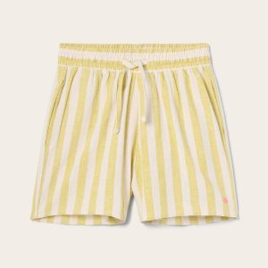 Pyjamasshorts Elly Classic Stripe i resirkulert halvlinne v:5921774