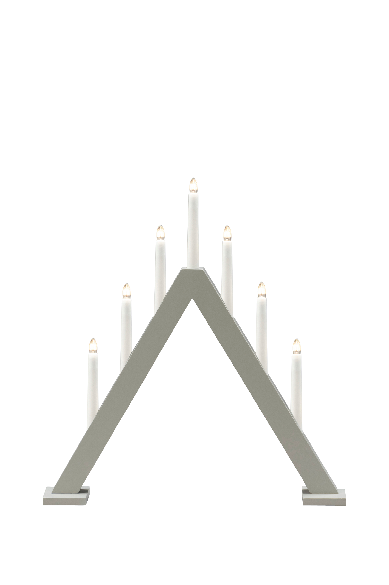Lysestake i tre, 7 pærer, 50 cm v:5789951