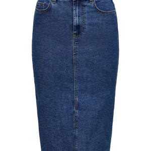 Denim skjørt jdyMoon MW Midi Slit Skirt Dnm v:4119716 Denim skjørt jdyMoon MW Midi Slit Skirt Dnm v:4119716