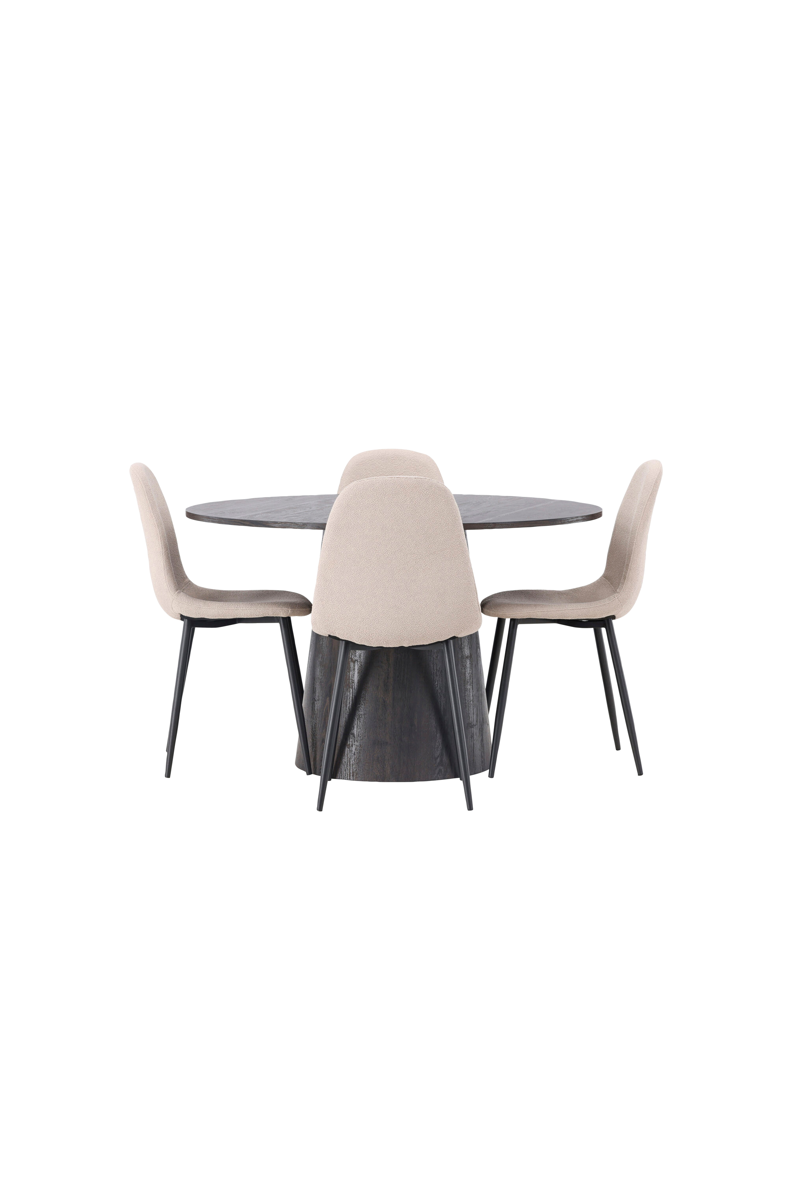 Spisegruppe Lanzo med 4 stk stoler Polar v:8323429