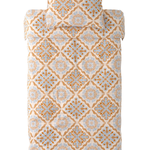 Sengesett Elly Tile i resirkulert halvlinne 2 eller 3 stykker v:6262301
