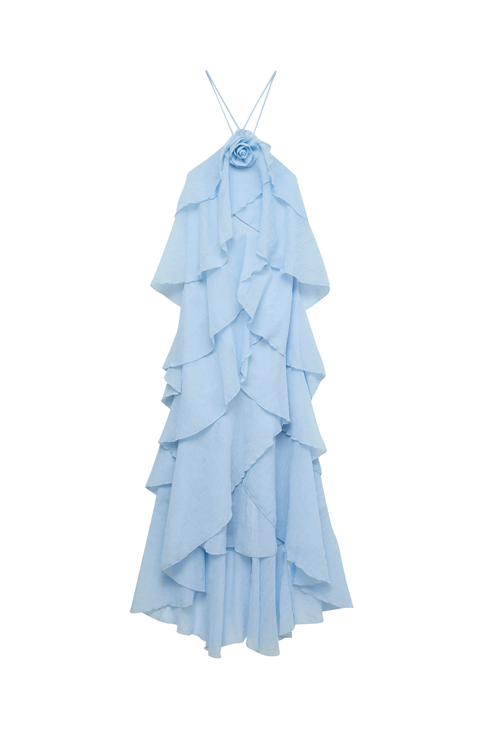 Maxikjole vmDelilah SL Halter Ruffle EX v:8540225
