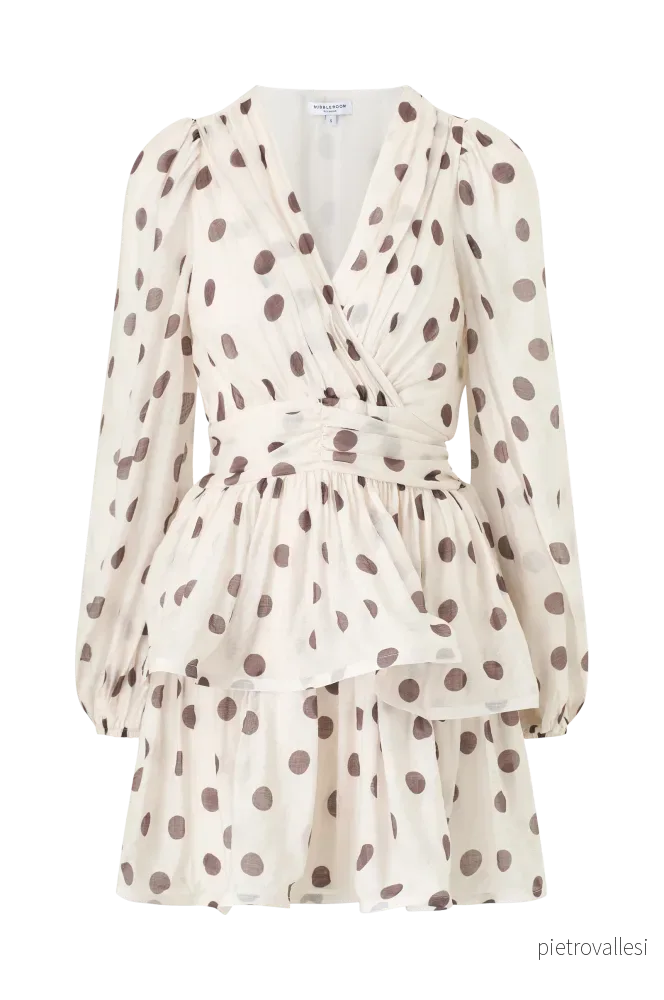 Kjole Balloon Sleeve Short Flounce v:5460753