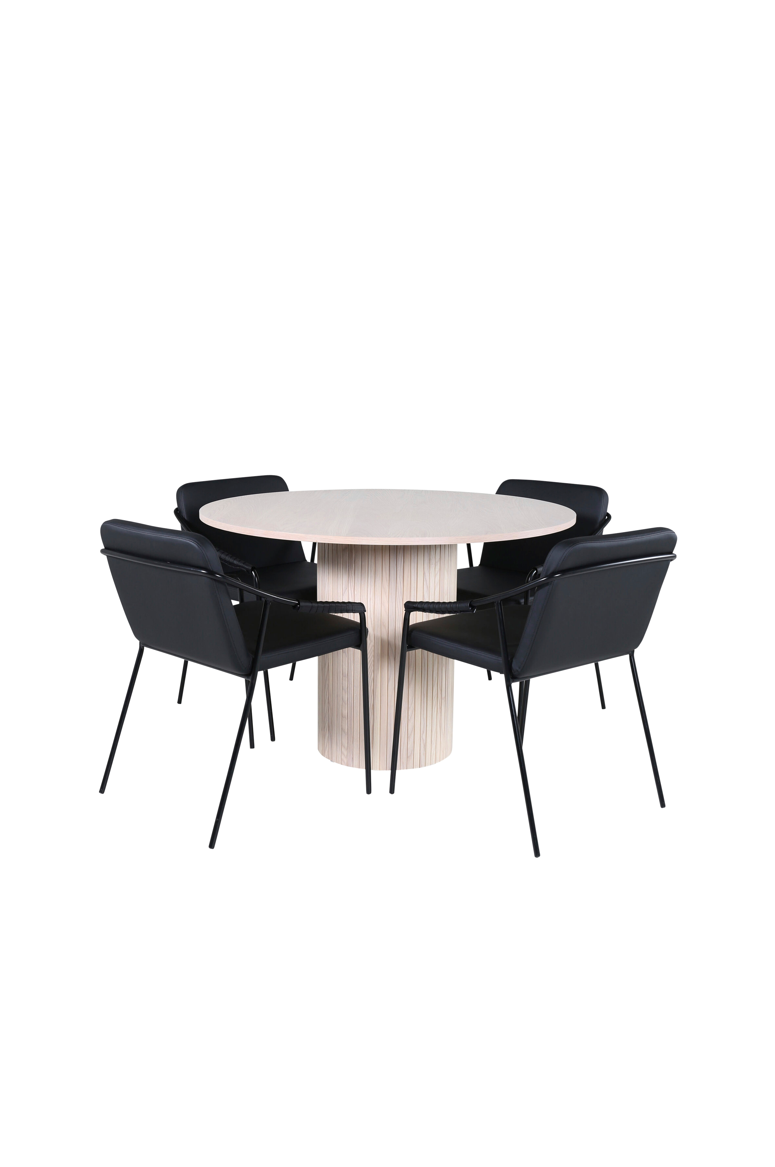 Spisegruppe Bianca med 4 stk stoler Tvist v:1294901