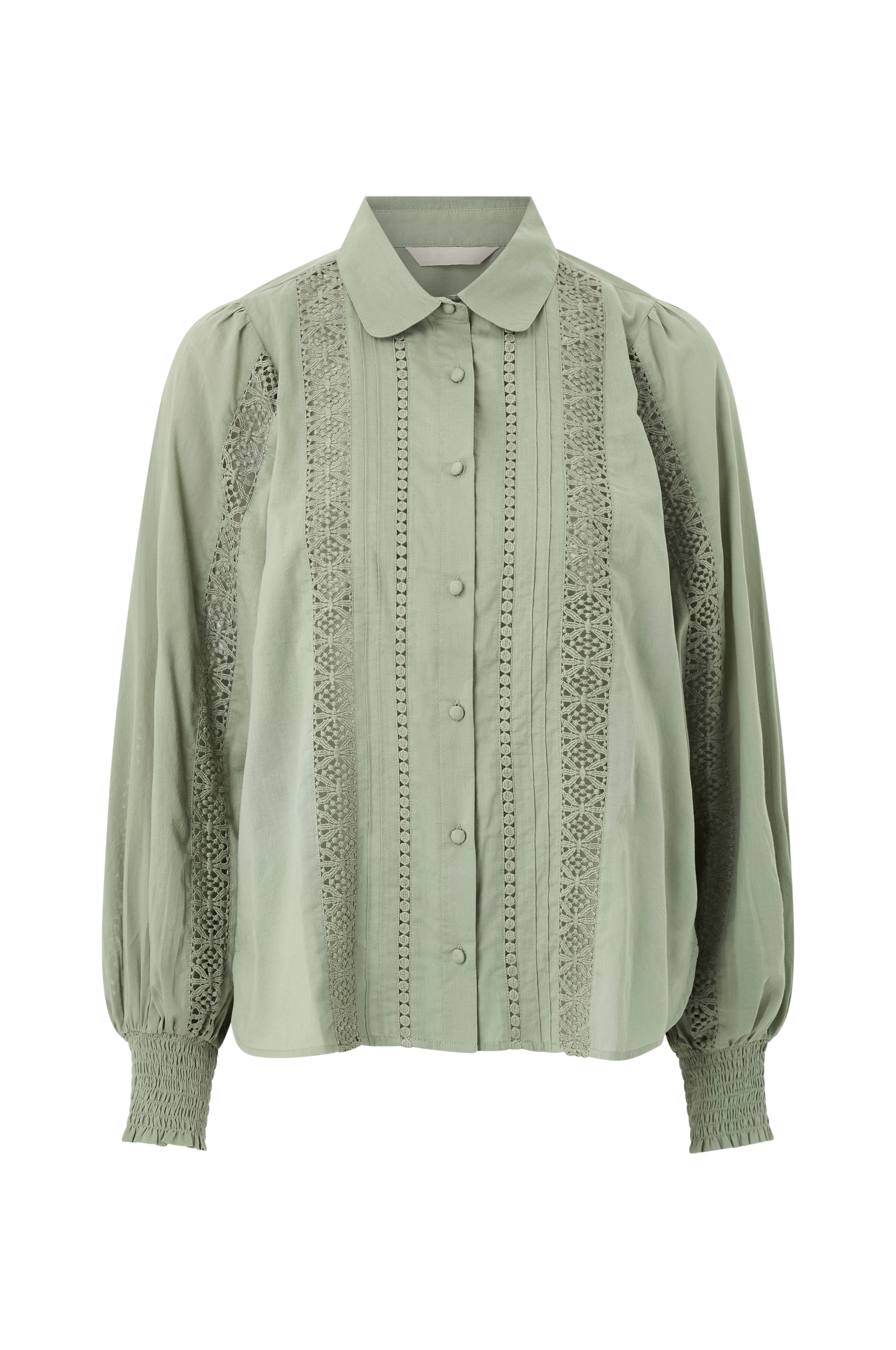 Bluse med blondedetaljer v:8108920