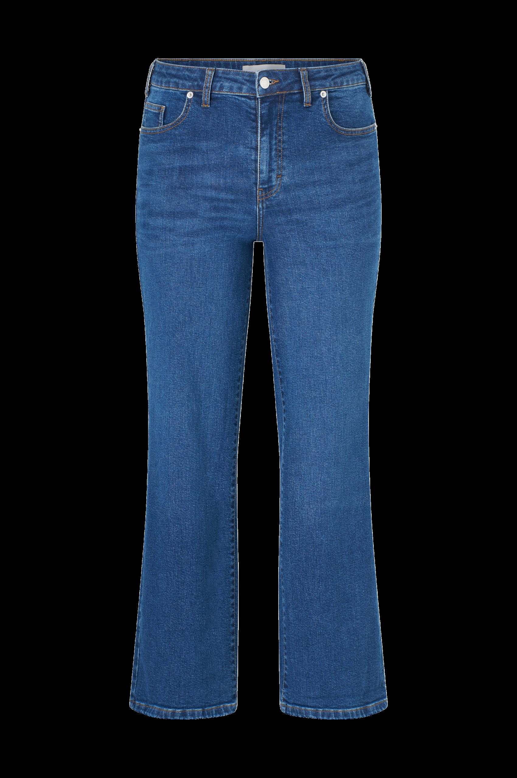 Jeans med vide ben og høy midje v:8156774