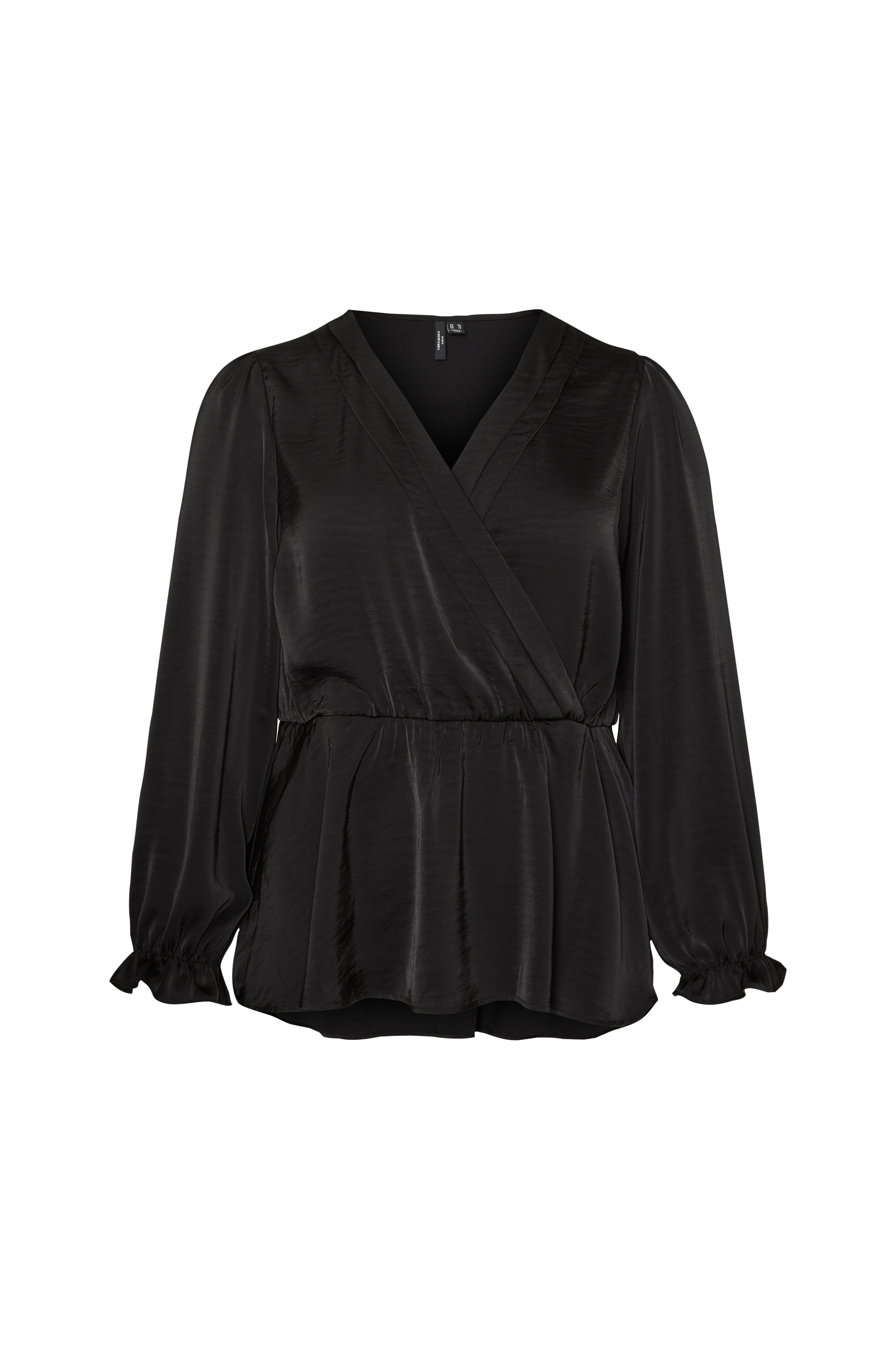 Omslagsbluse vmcMary L/S Top Wvn Cur v:1494556