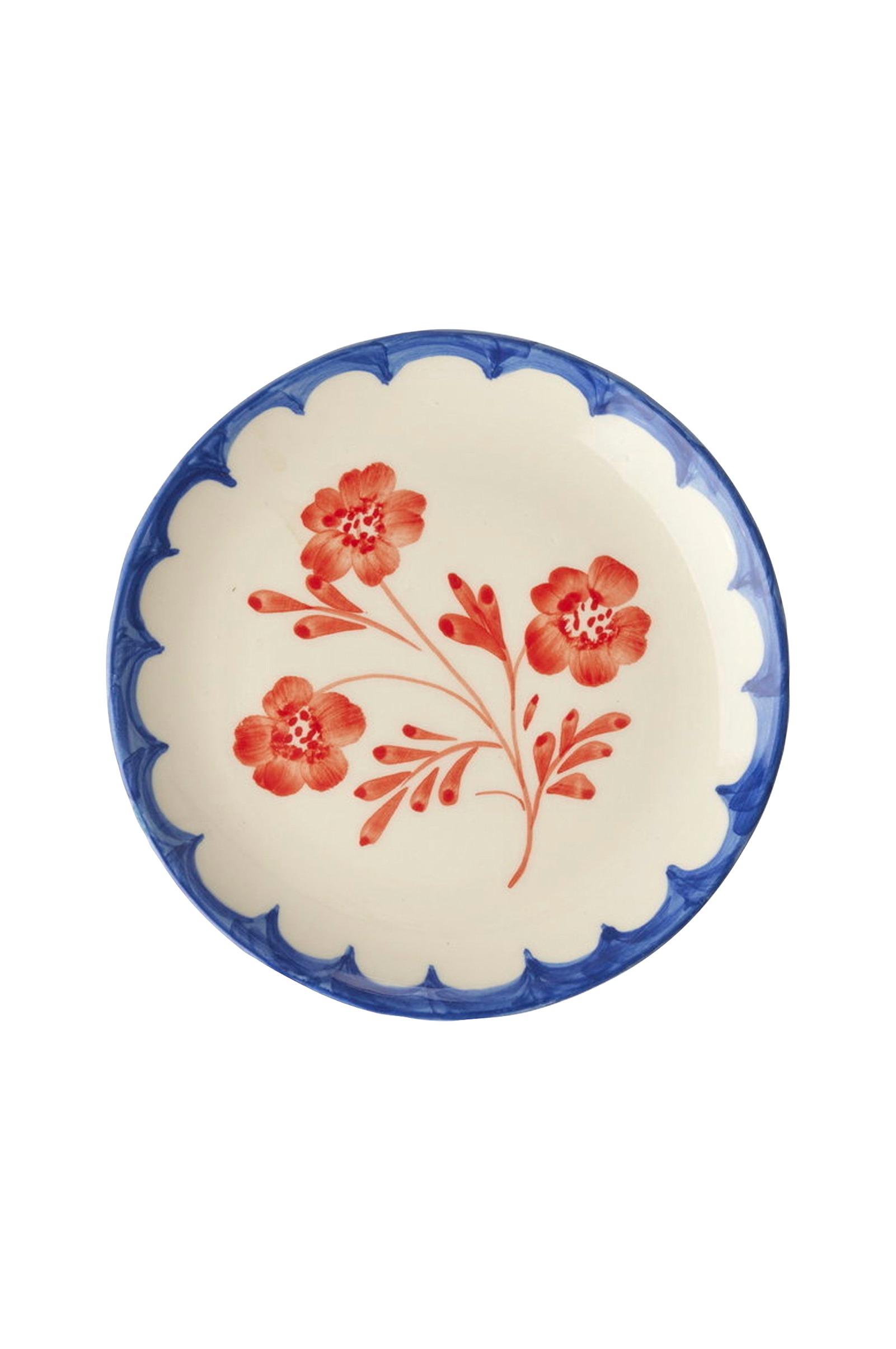 Kakefat i keramikk med håndmalt vintage v:7040184