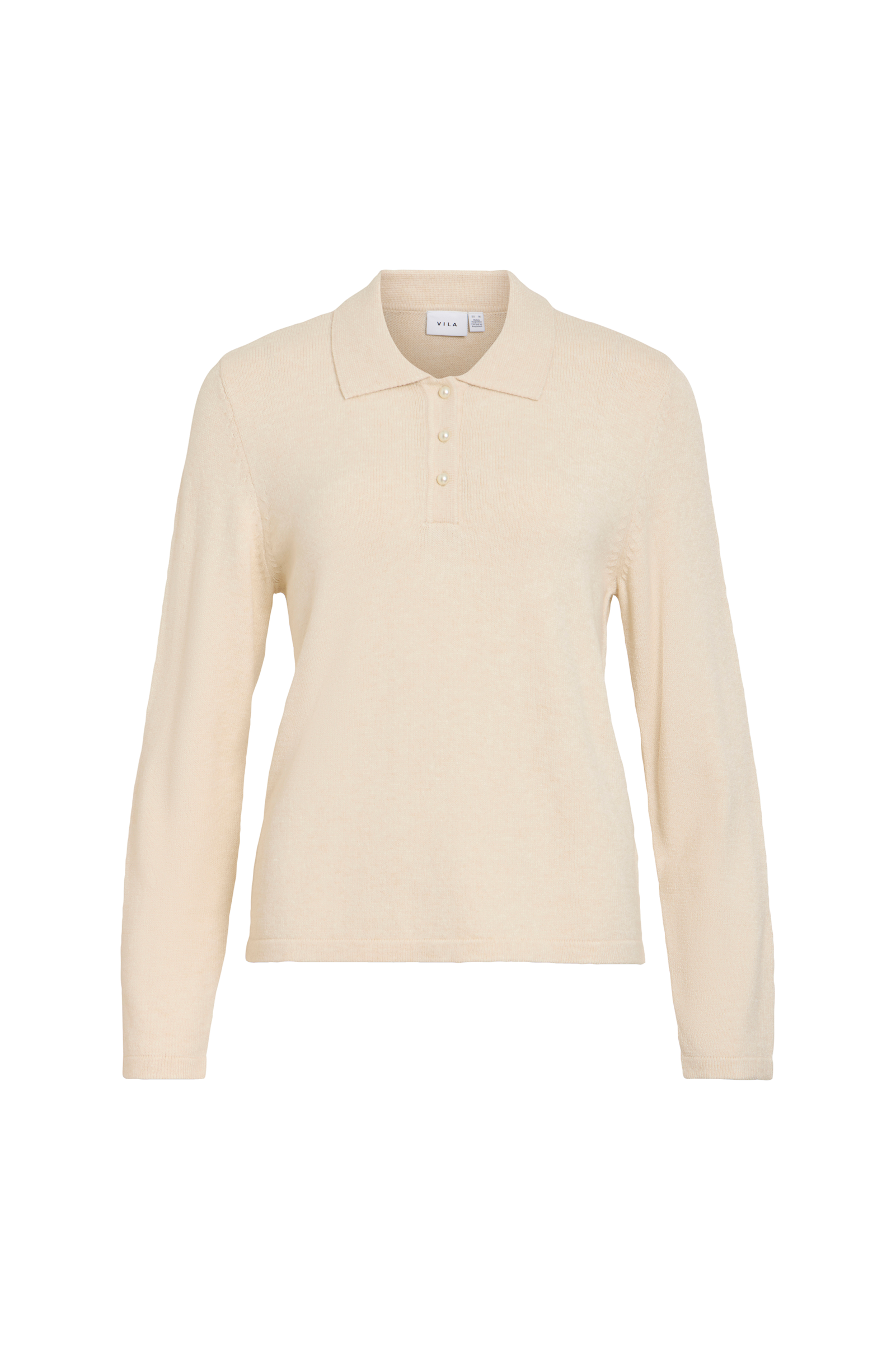 Genser Viril L/S Polo Pullover Knit v:814313