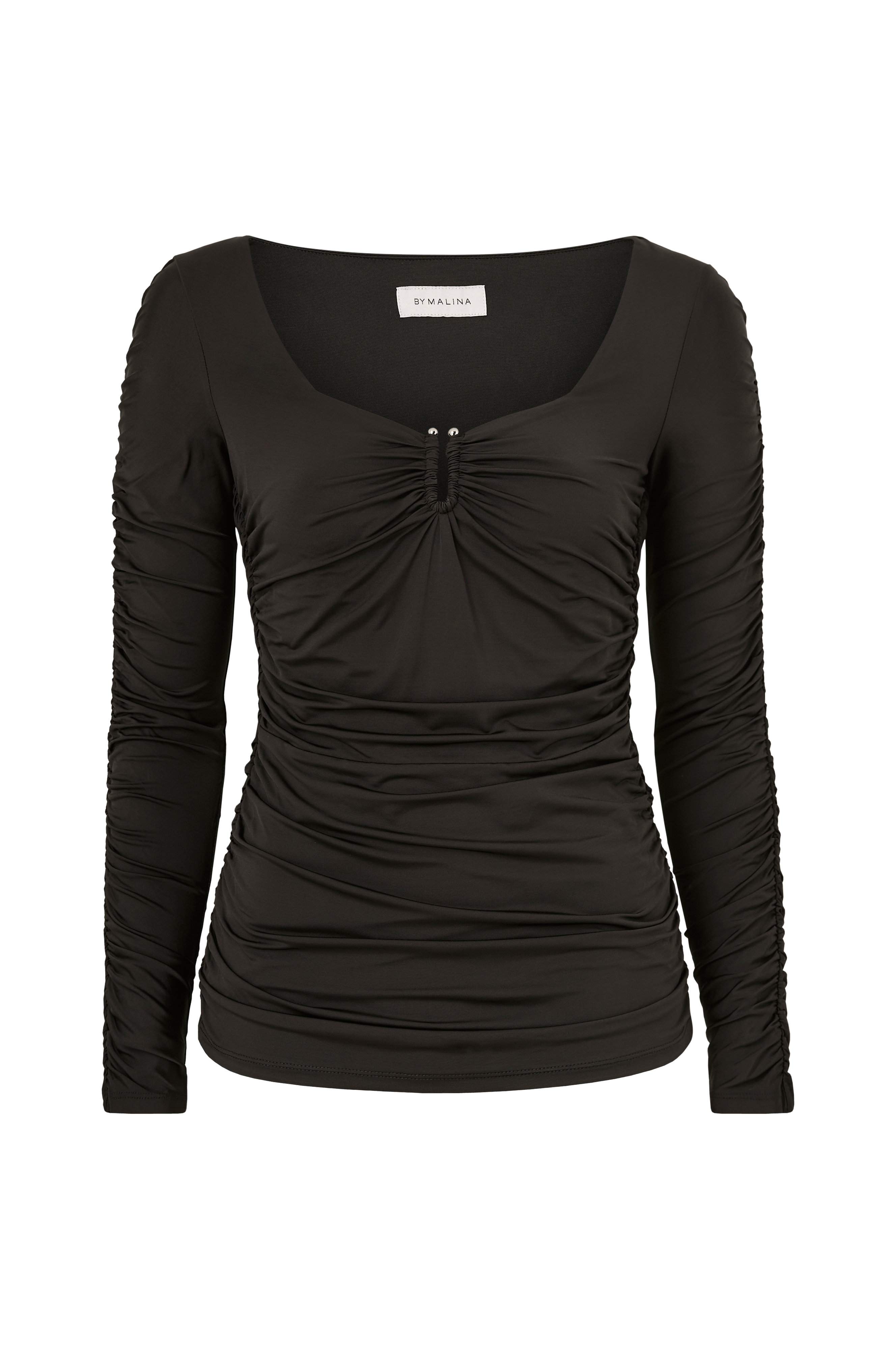 Topp Elle Heart Shaped Jersey Top v:187988