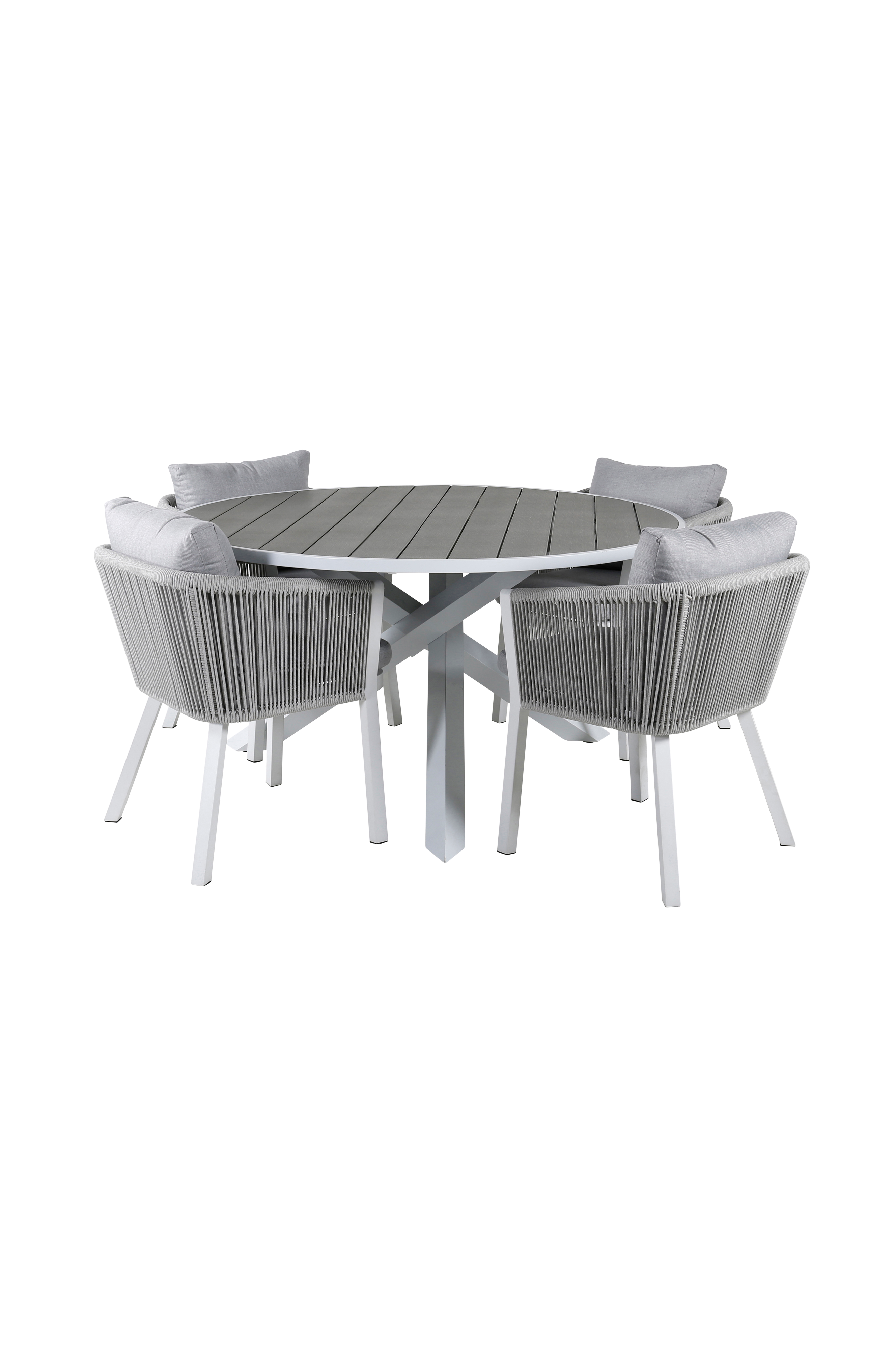 Spisegruppe Parma med 4 stk spisestoler Virya v:7966461