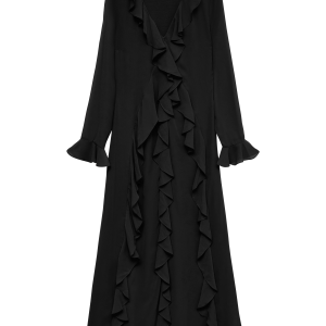 Maxikjole vmHolly LS Flounce Ankle Dress Wvn v:4390934 Maxikjole vmHolly LS Flounce Ankle Dress Wvn v:4390934