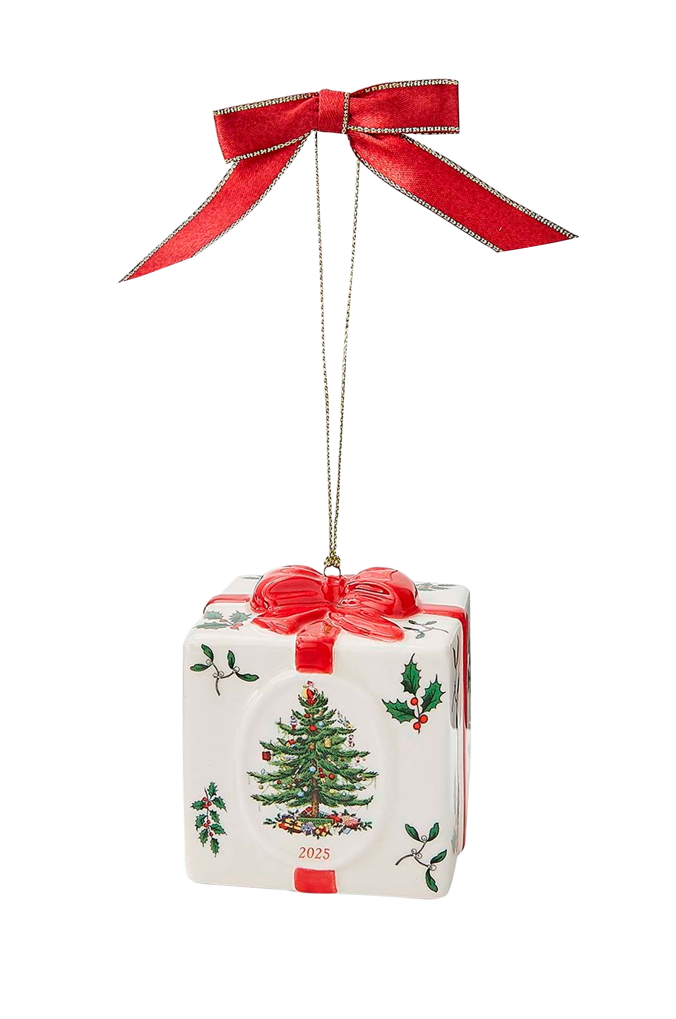 Ornament Christmas Tree Holiday Gift Box v:8774950