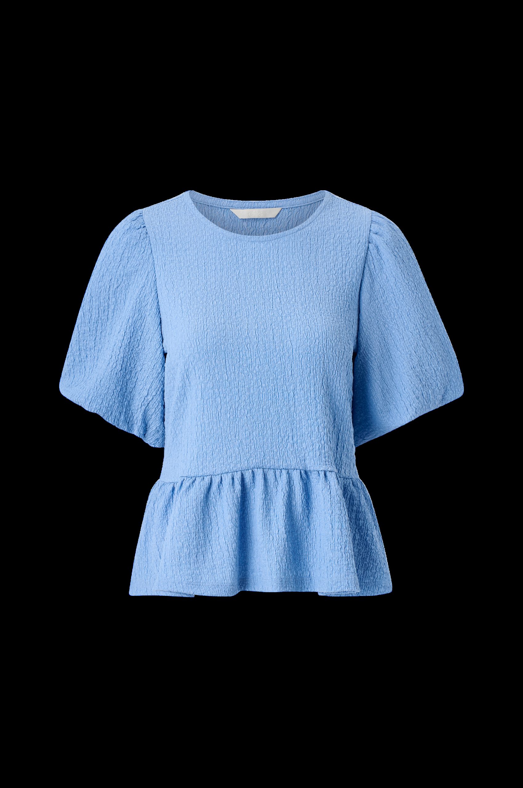 Jerseybluse med ballongermer v:4906577